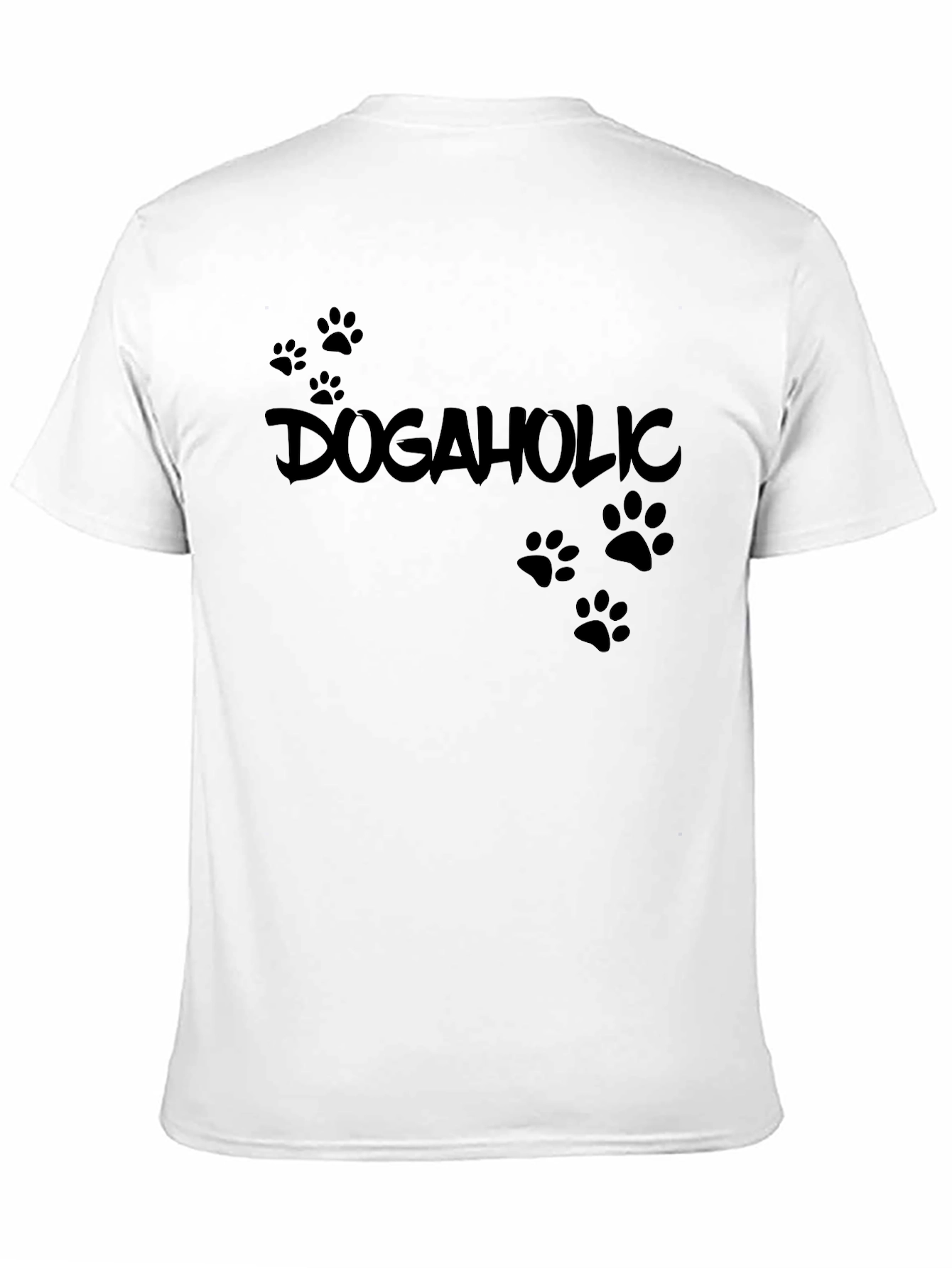 Dogaholic T-Shirt - Black Cotton Tee - 11