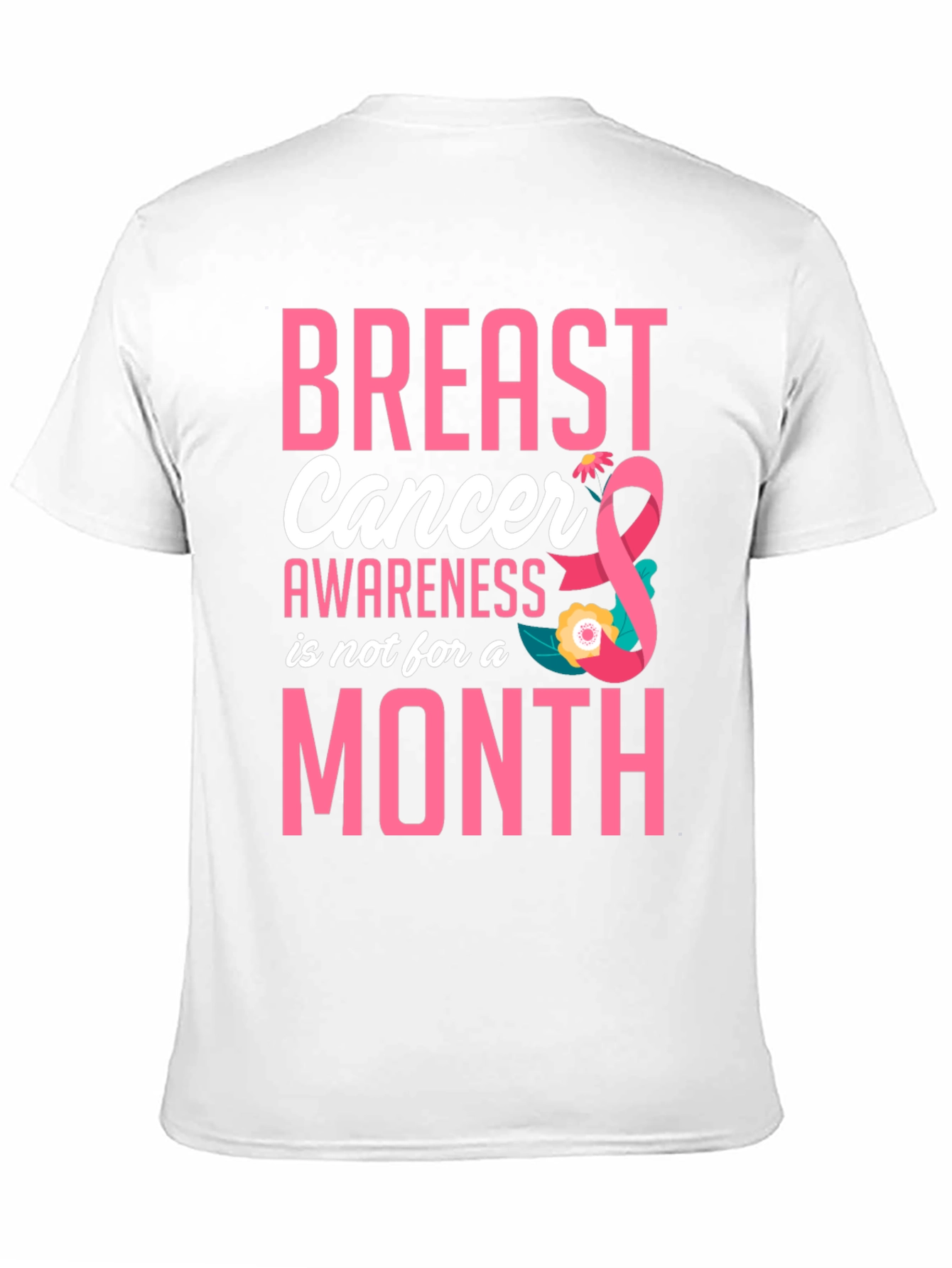 Black Breast Cancer Awareness T-Shirt view 11