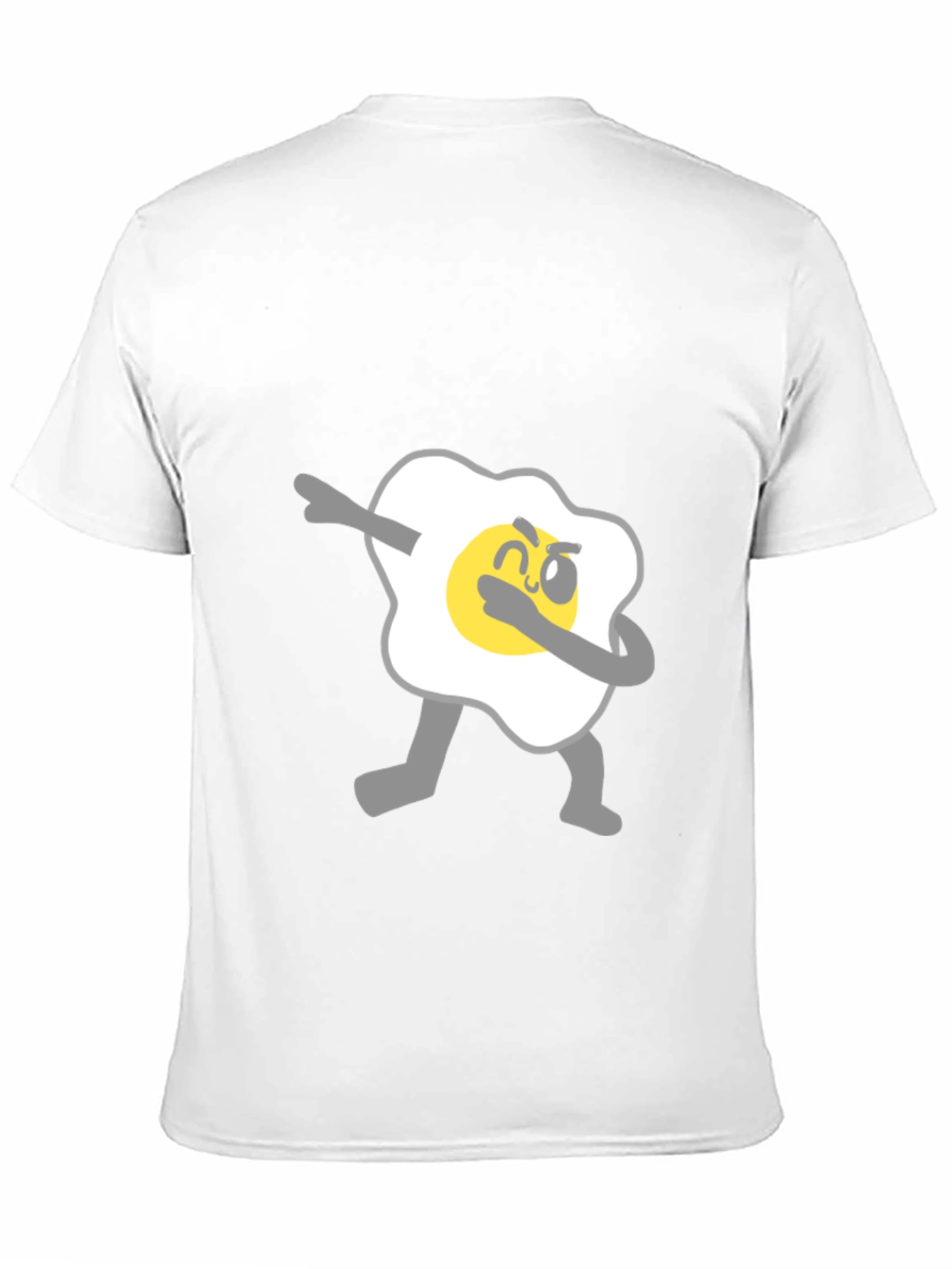 Black Dabbing Egg Graphic Tee - Cool & Casual Black T-Shirt view 11