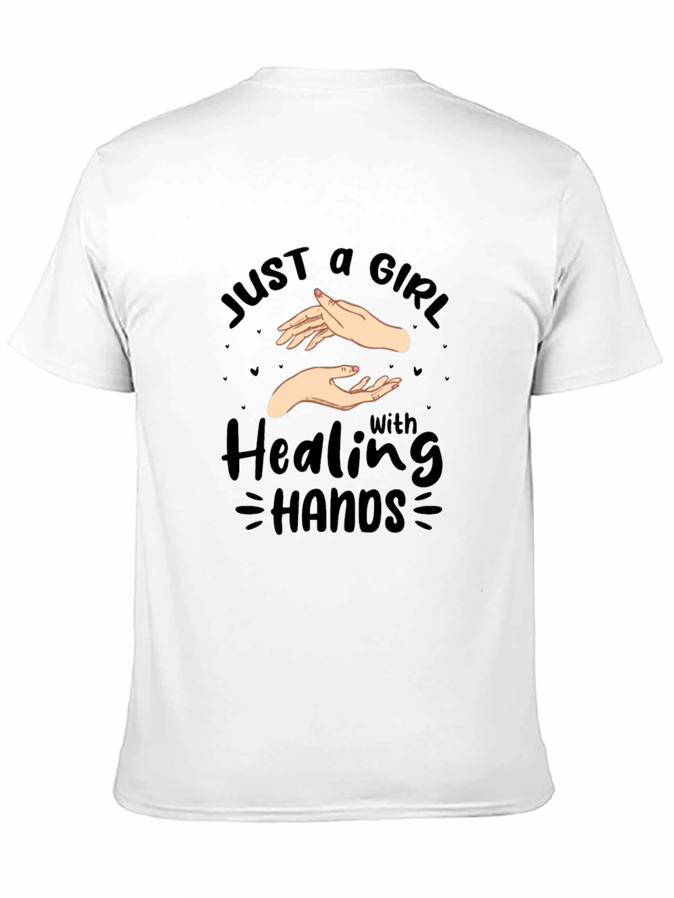 Black Healing Hands Graphic Tee - Black Cotton Shirt view 11