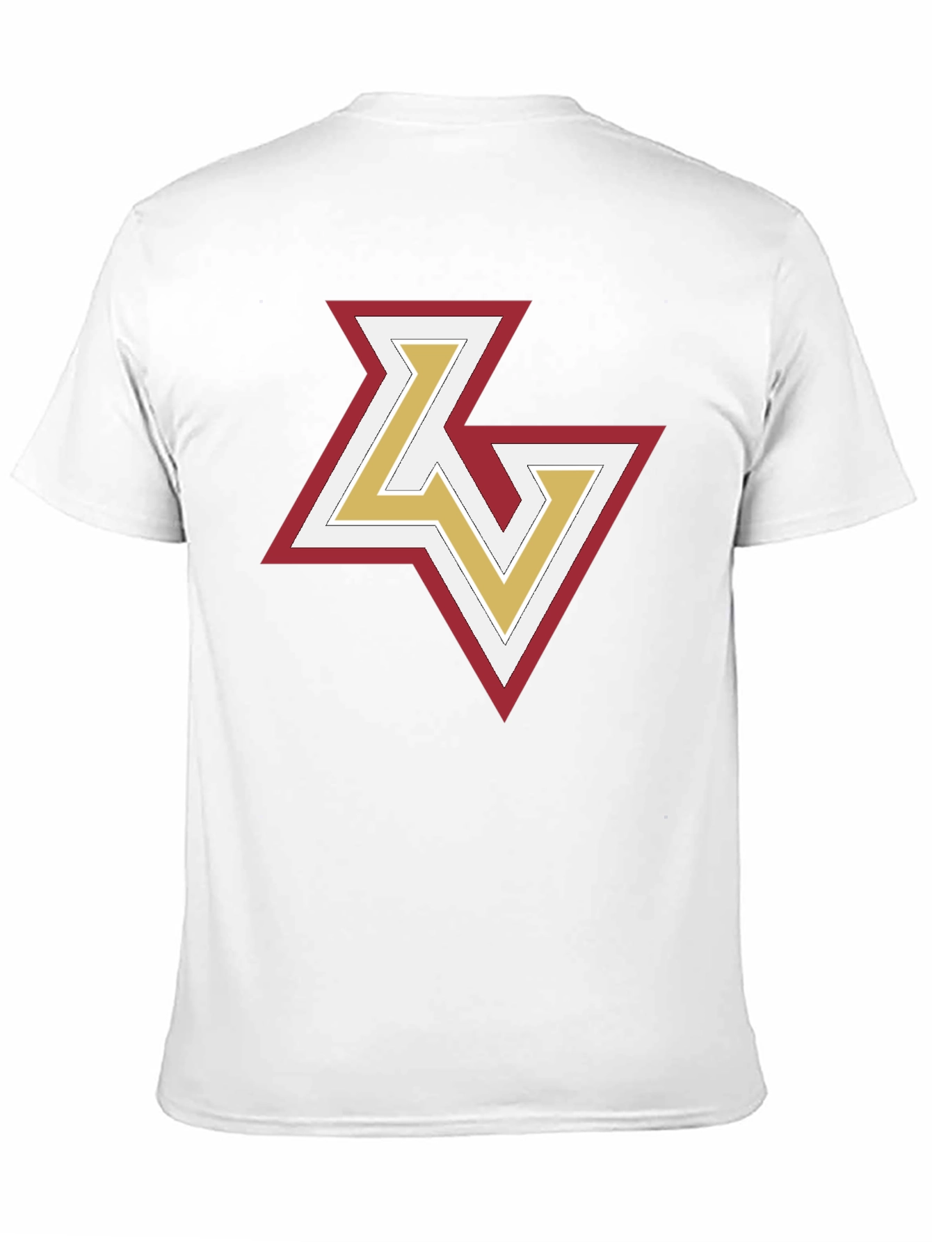 Black Stylish Black T-Shirt with Geometric Logo view 11