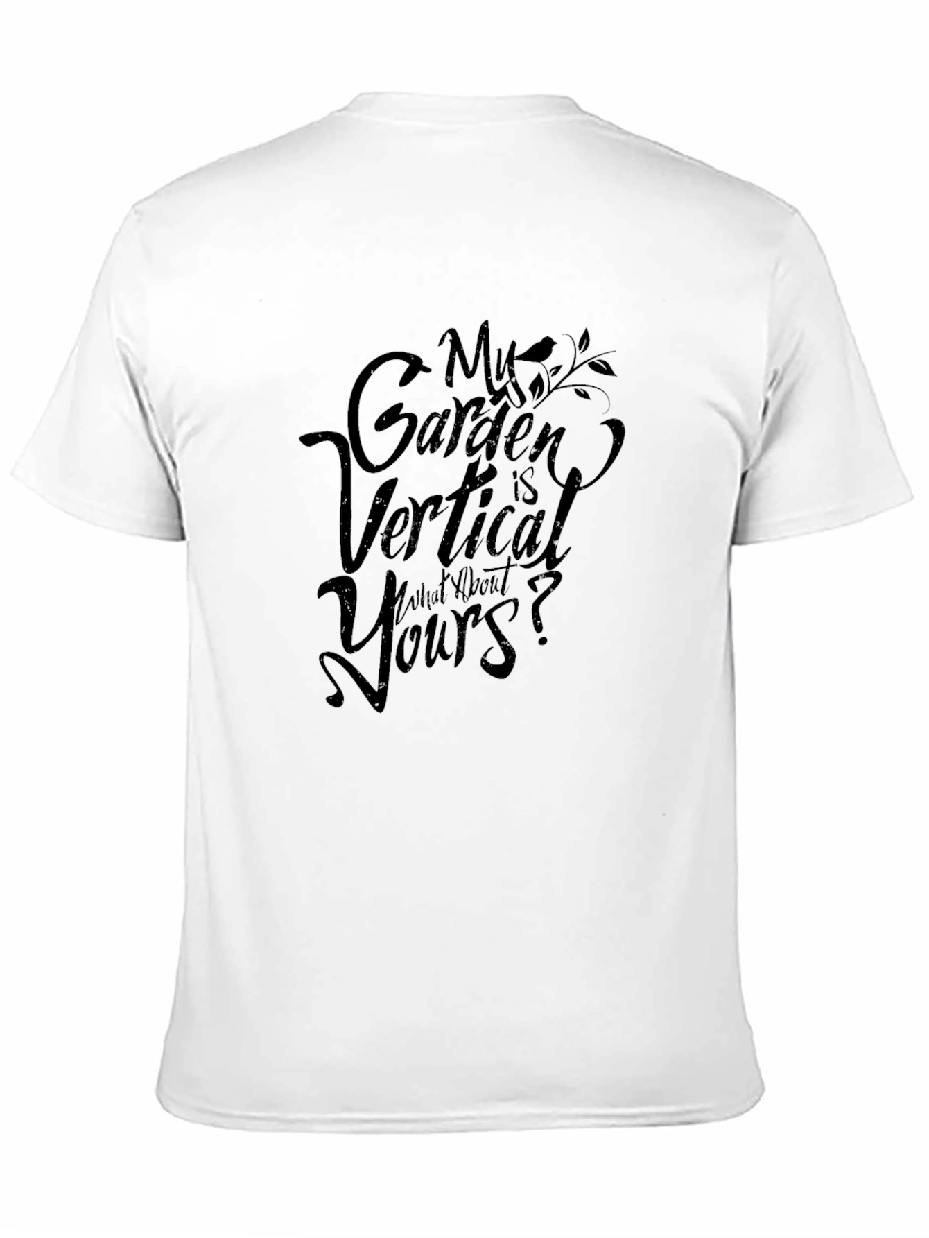 Black Vertical Garden Tee - Trendy Garden Lover T-Shirt view 11