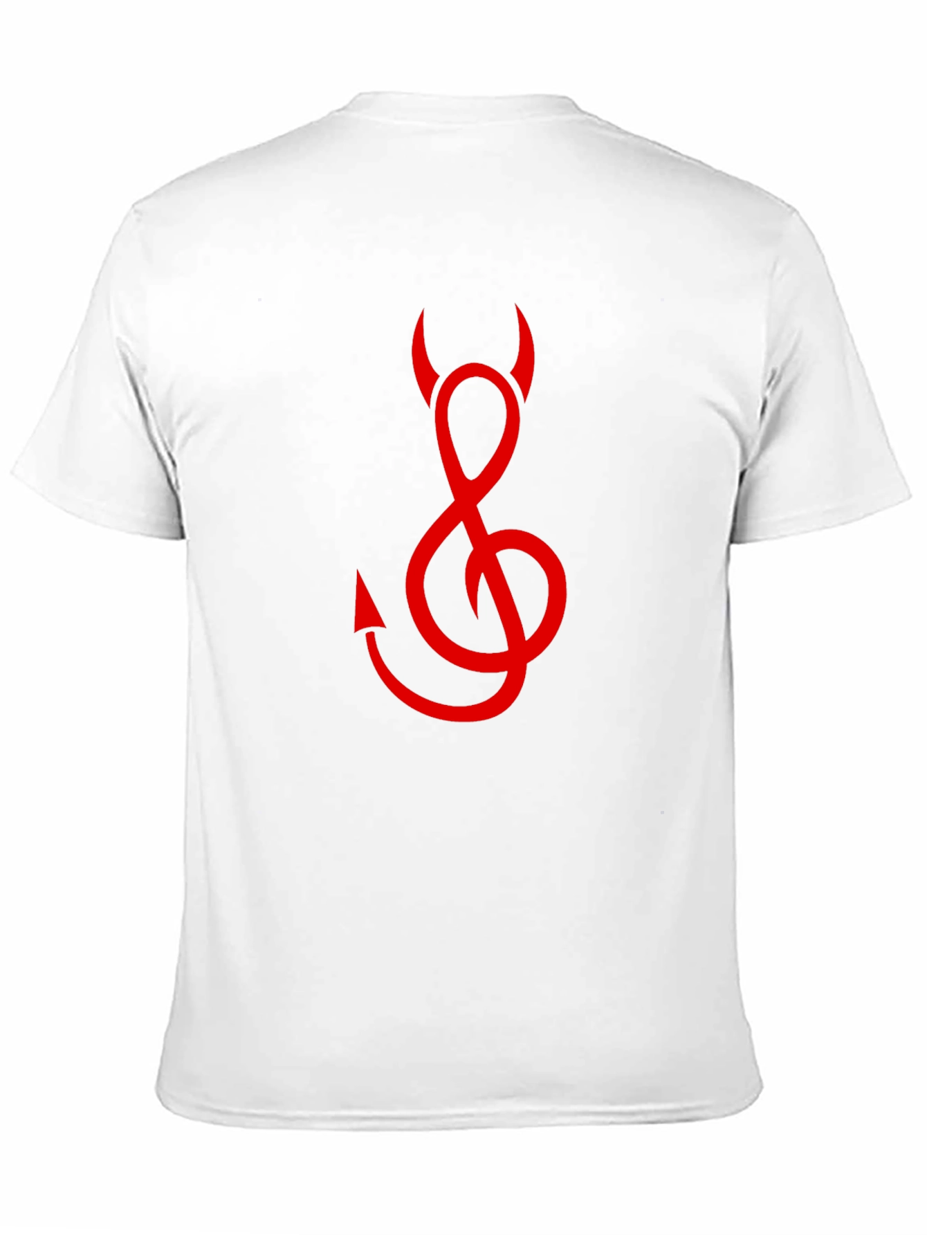 Black Devil Treble Clef Graphic Tee - Black Cotton view 11