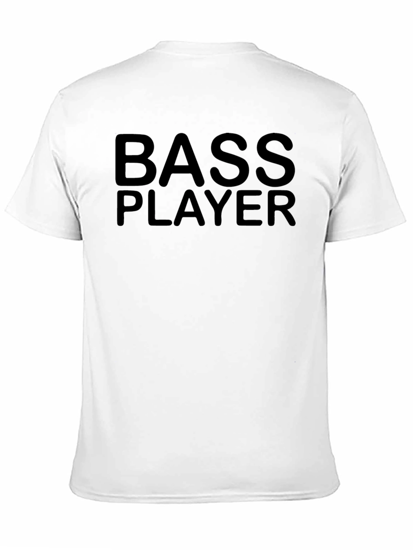 Black Bass Player Black T-Shirt - Musician Apparel view 11