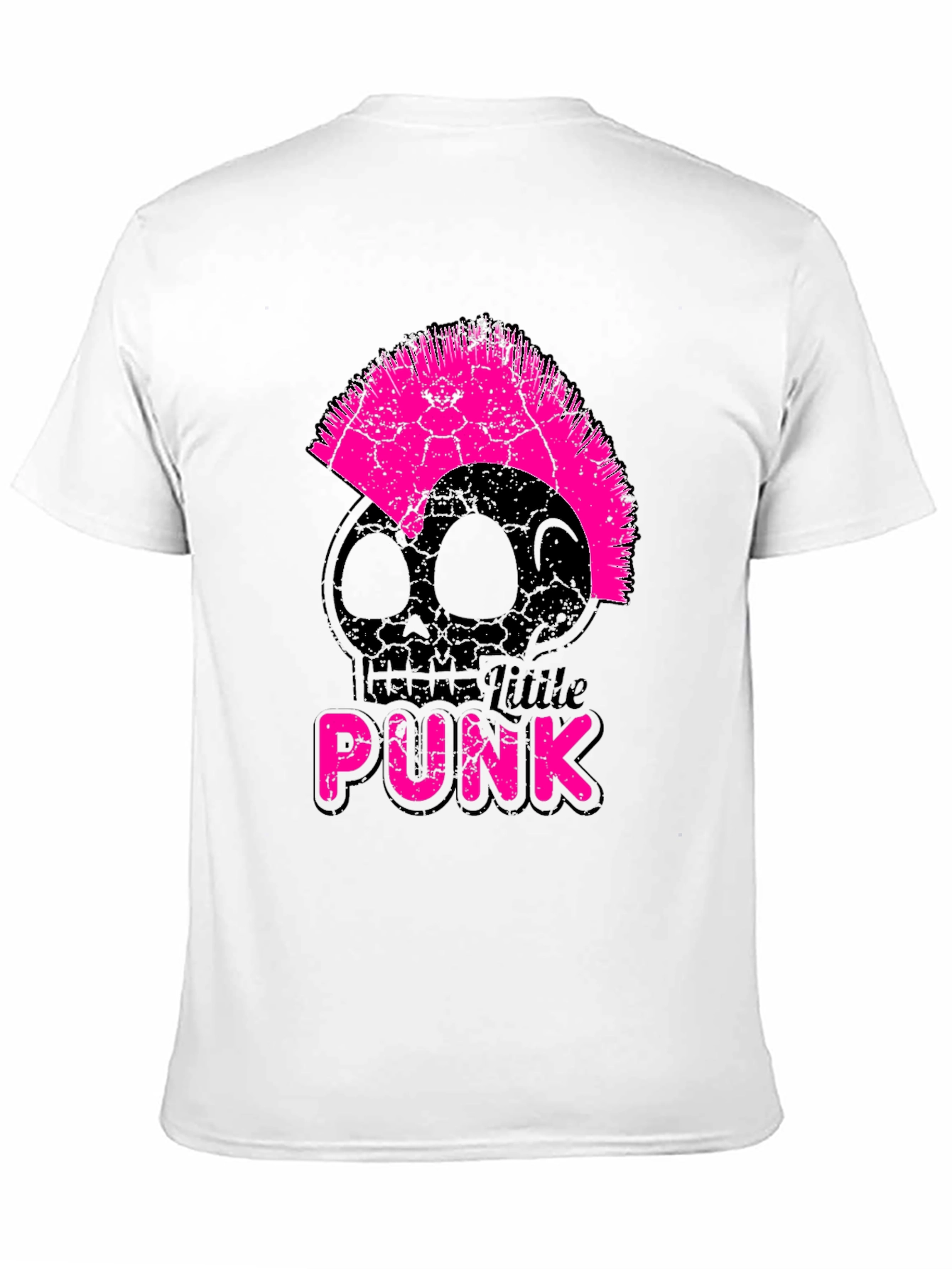 Black Little Punk Skull T-Shirt view 11