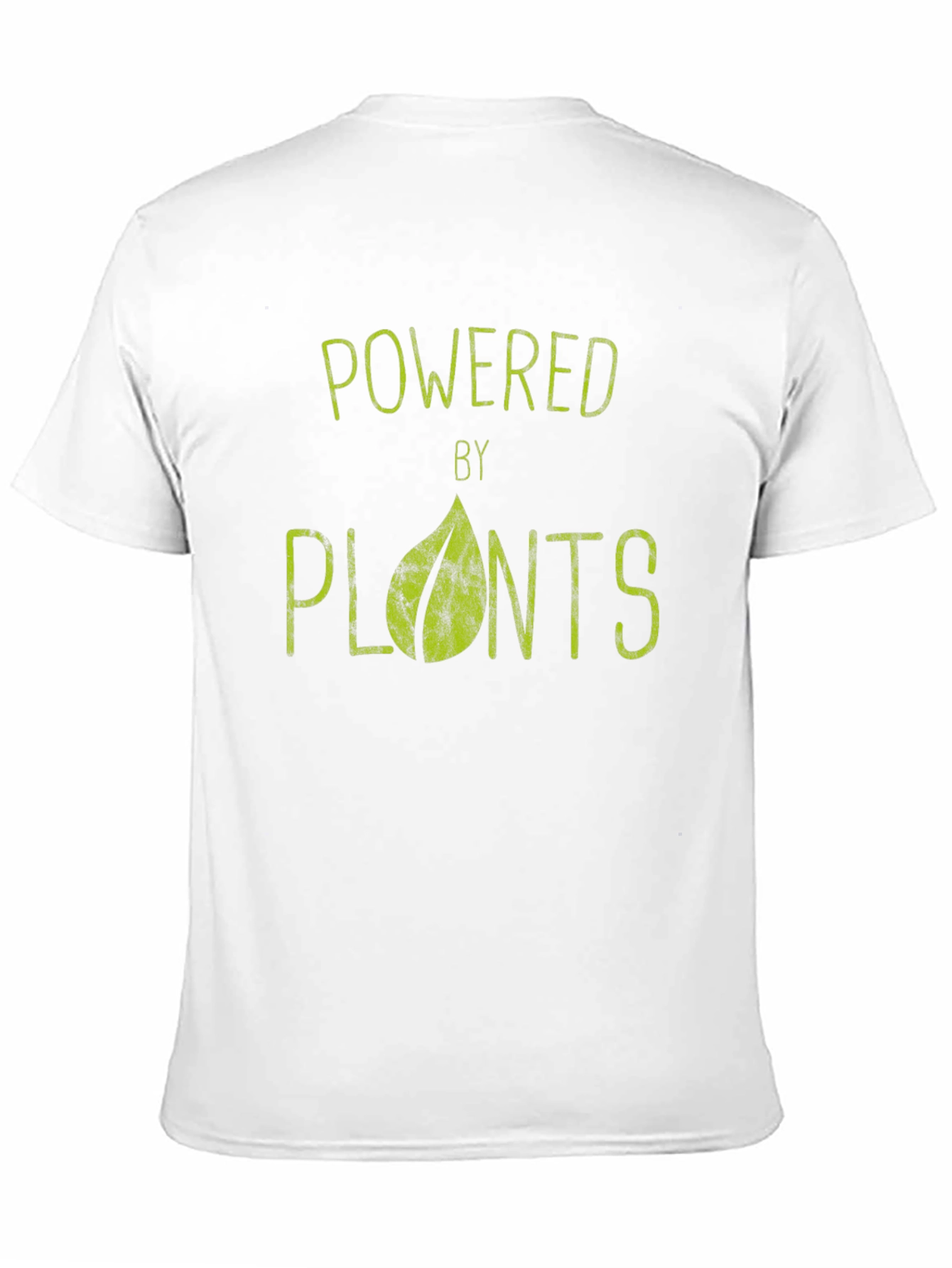 Black Powered by Plants Vegan T-Shirt view 11