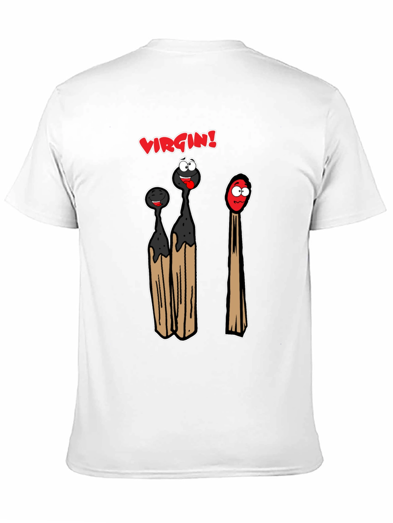 Black Virgin Match T-Shirt - Funny Adult Humor Tee view 11