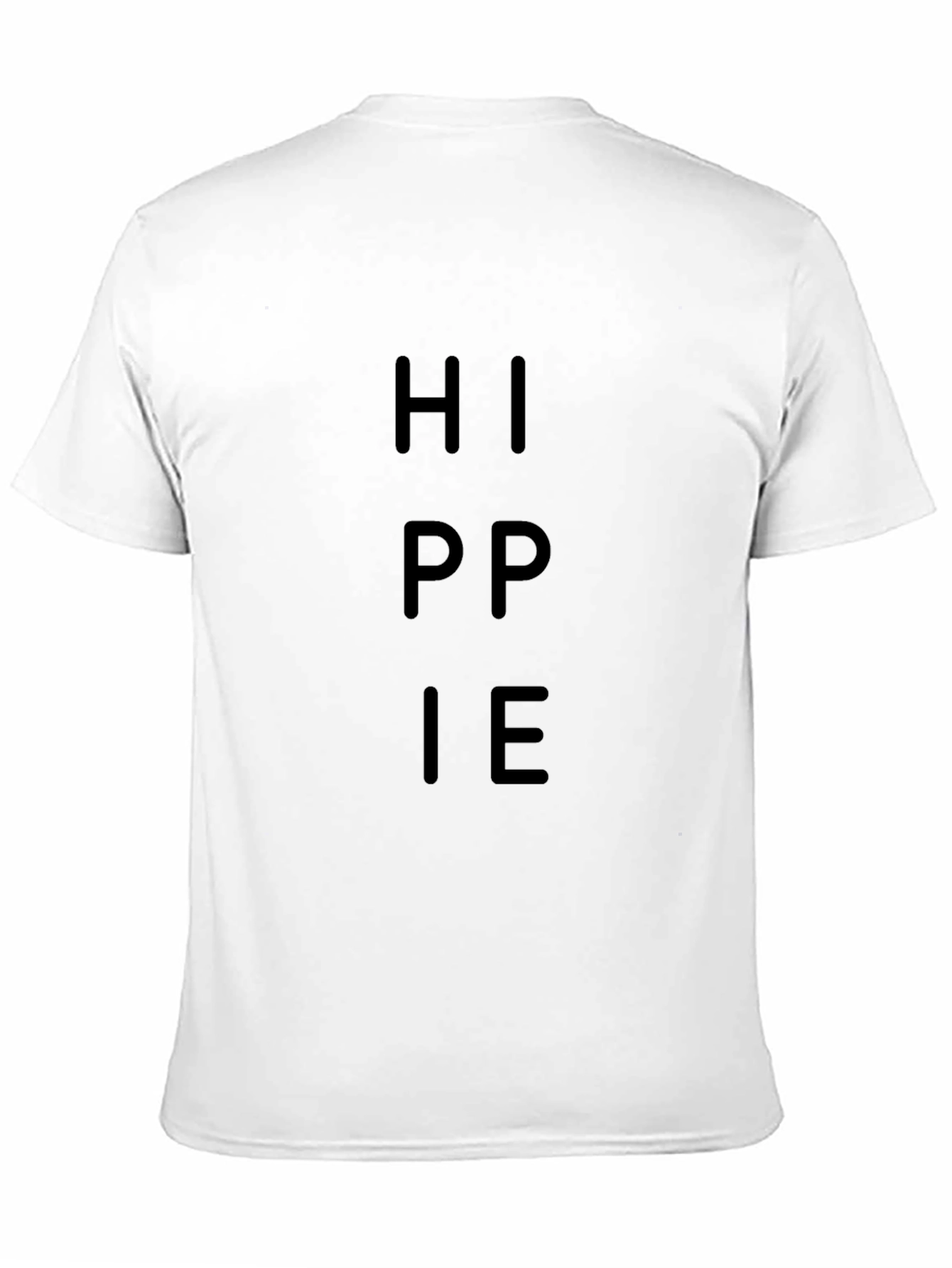 Black Hippie Graphic Tee - Black Crew Neck Short Sleeve T-Shirt view 11