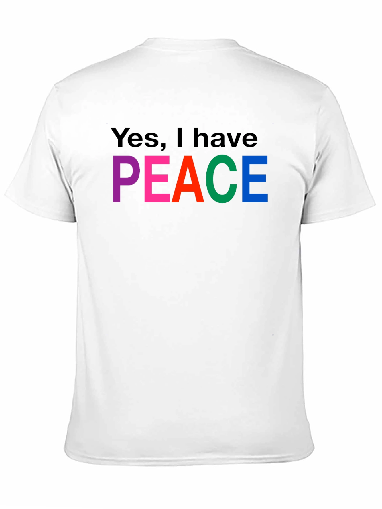 Black Peace T-Shirt - Colorful Graphic Tee view 11