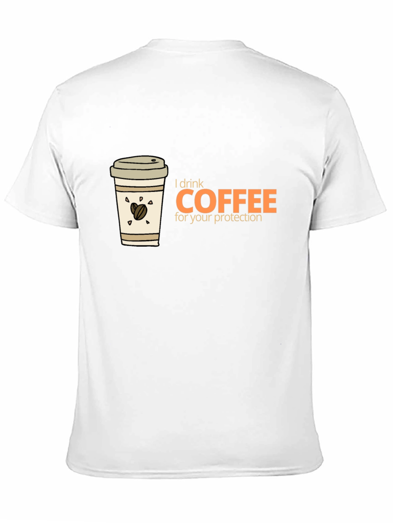 Black Coffee Lover T-Shirt - I Drink Coffee For Your Protection view 11