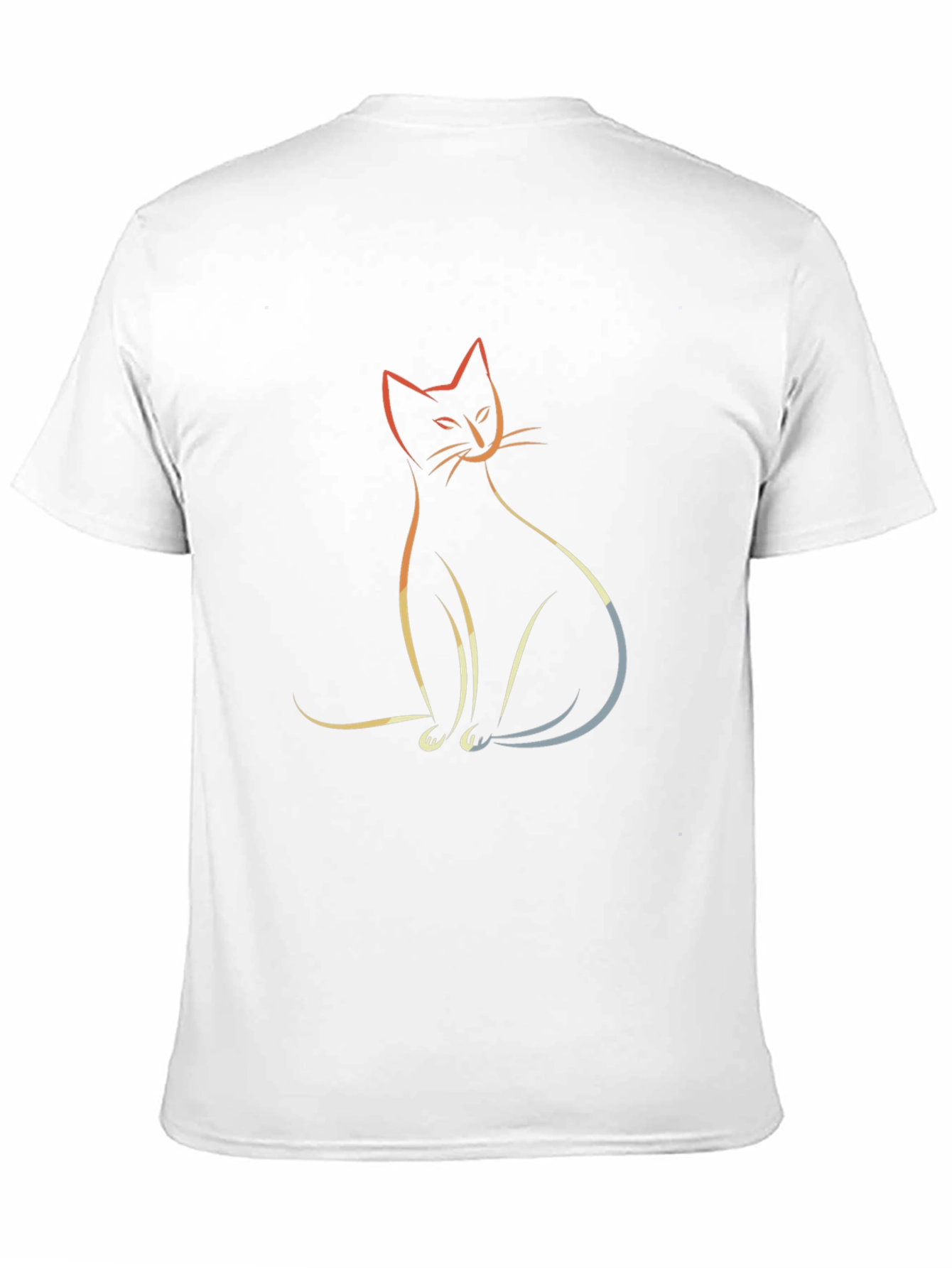 Black Cat Outline Graphic Tee - Stylish & Modern view 11
