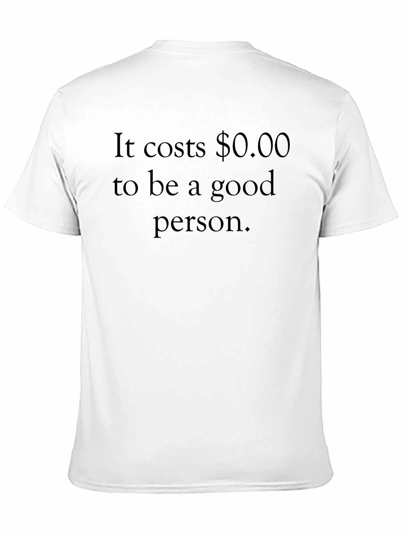 Black Be a Good Person T-Shirt - Black Crew Neck Tee view 11