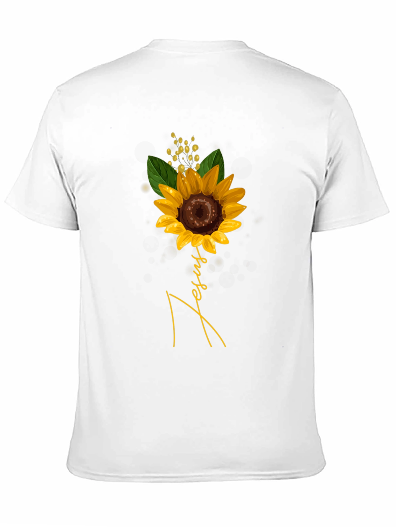 Black Jesus Sunflower Graphic T-Shirt view 11