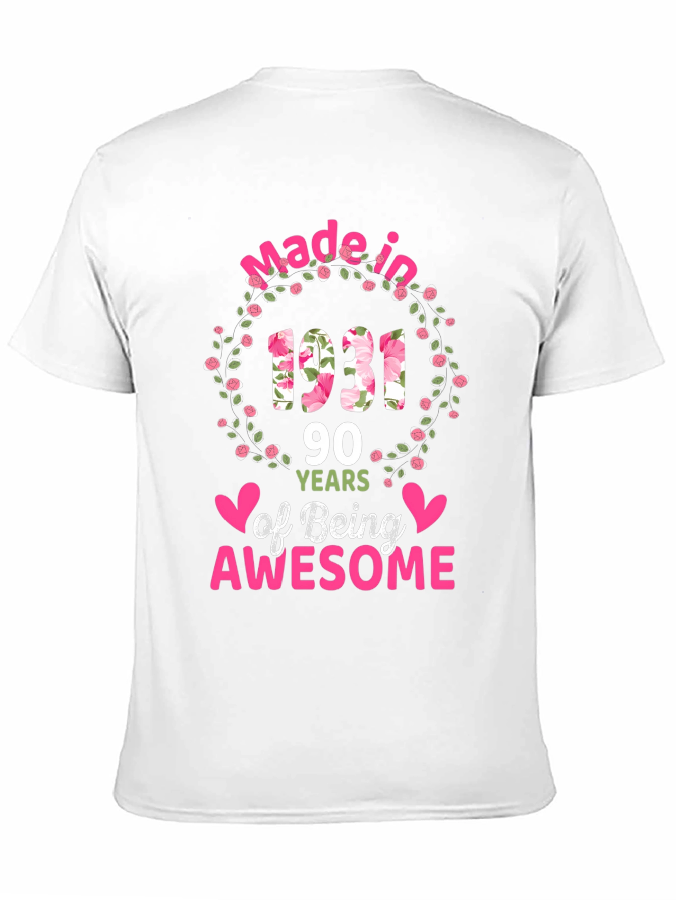 Black Made in 1931 90 Years of Being Awesome T-Shirt view 11
