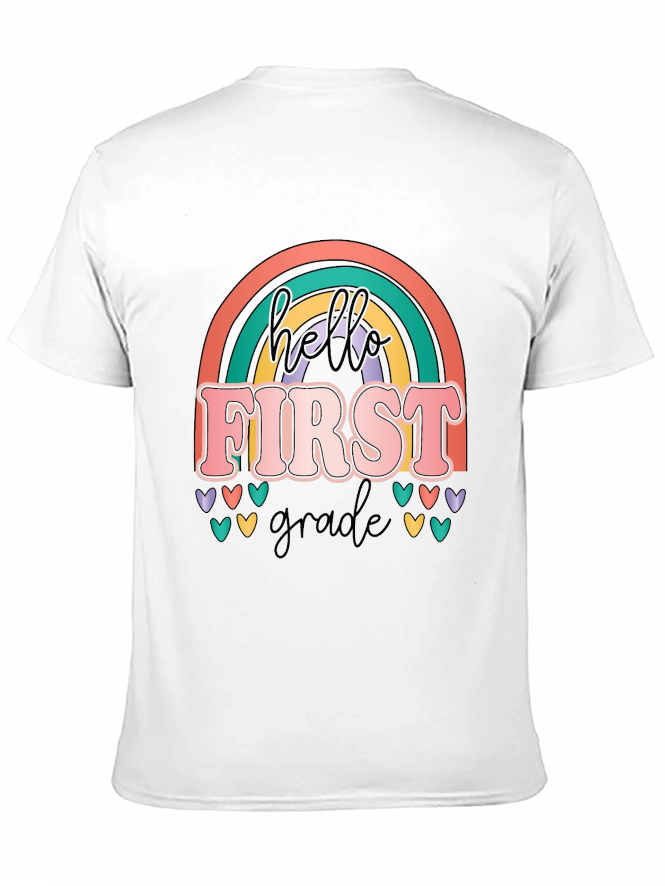 Black Hello First Grade T-Shirt view 11