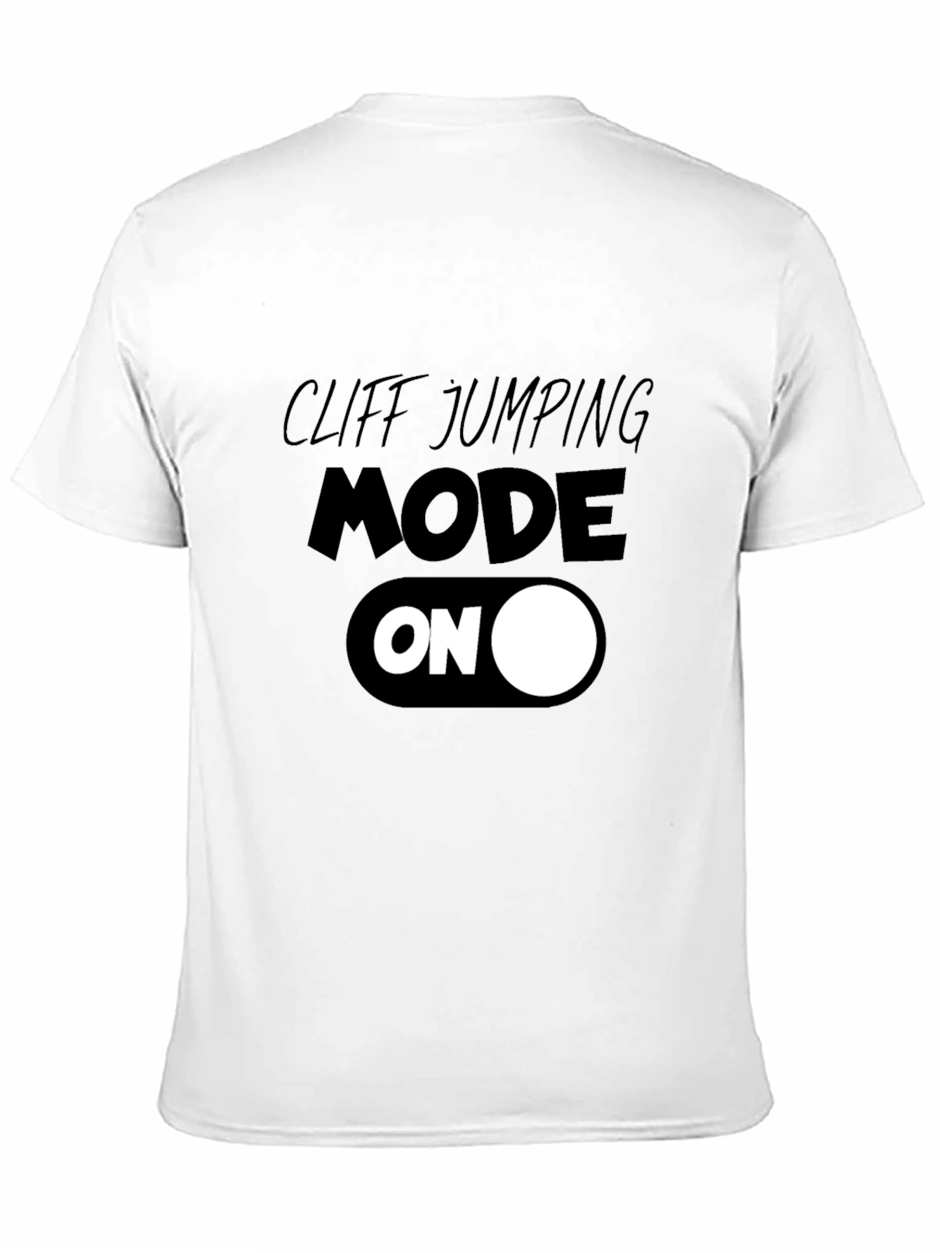Black Cliff Jumping Mode ON T-Shirt view 11