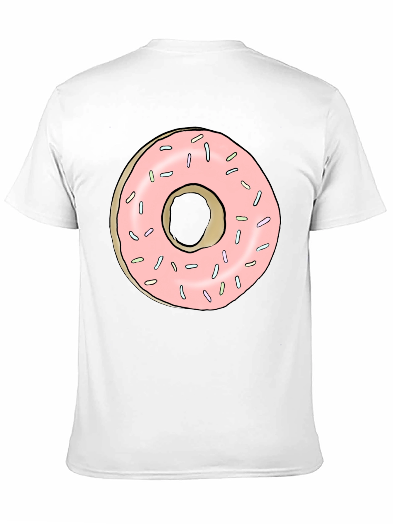 Black Donut Graphic Black T-Shirt view 11