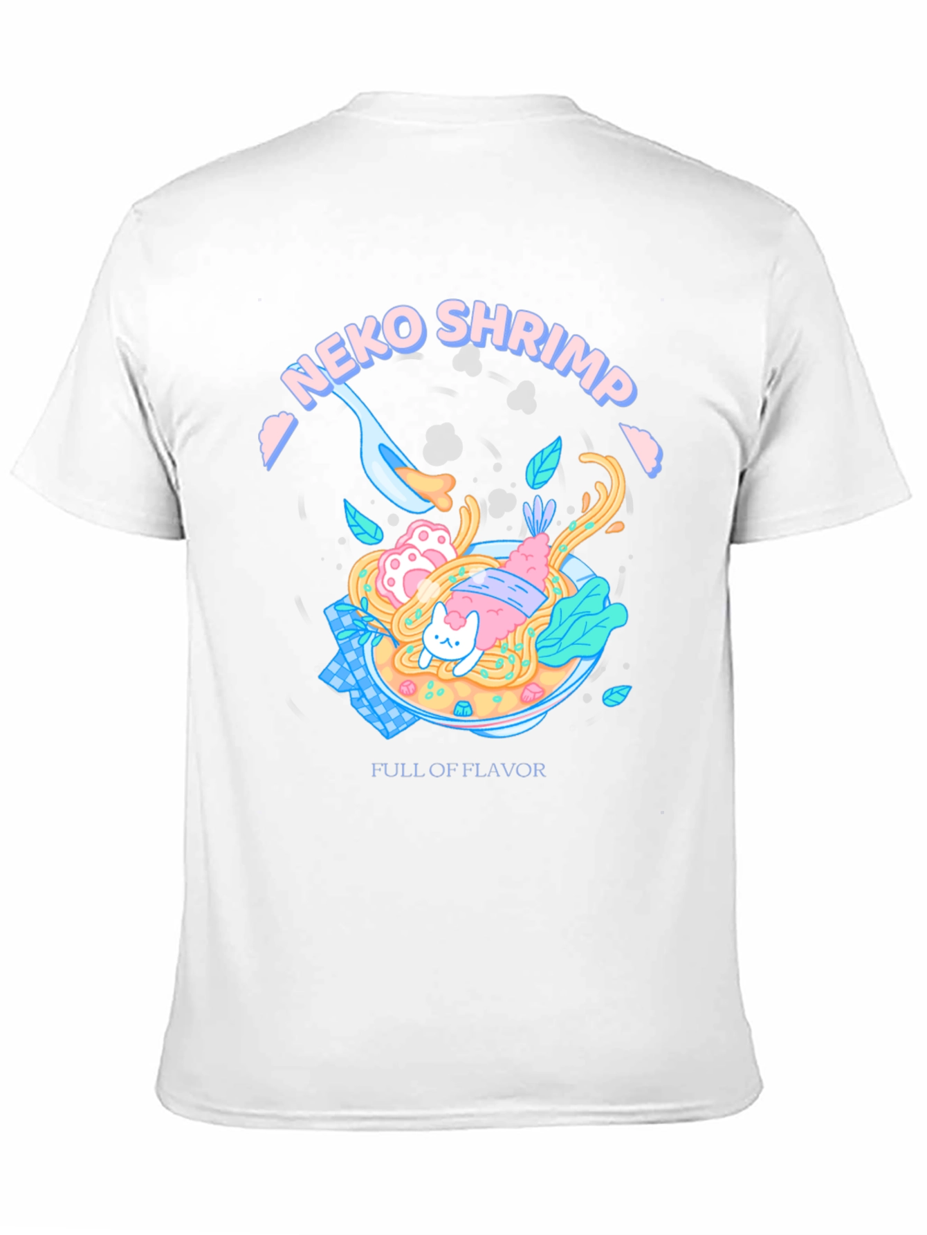 Neko Shrimp Ramen T-Shirt - Full of Flavor! - 11