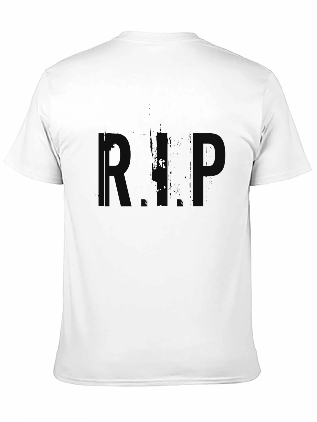 Black Black R.I.P. Graphic Print T-Shirt view 11