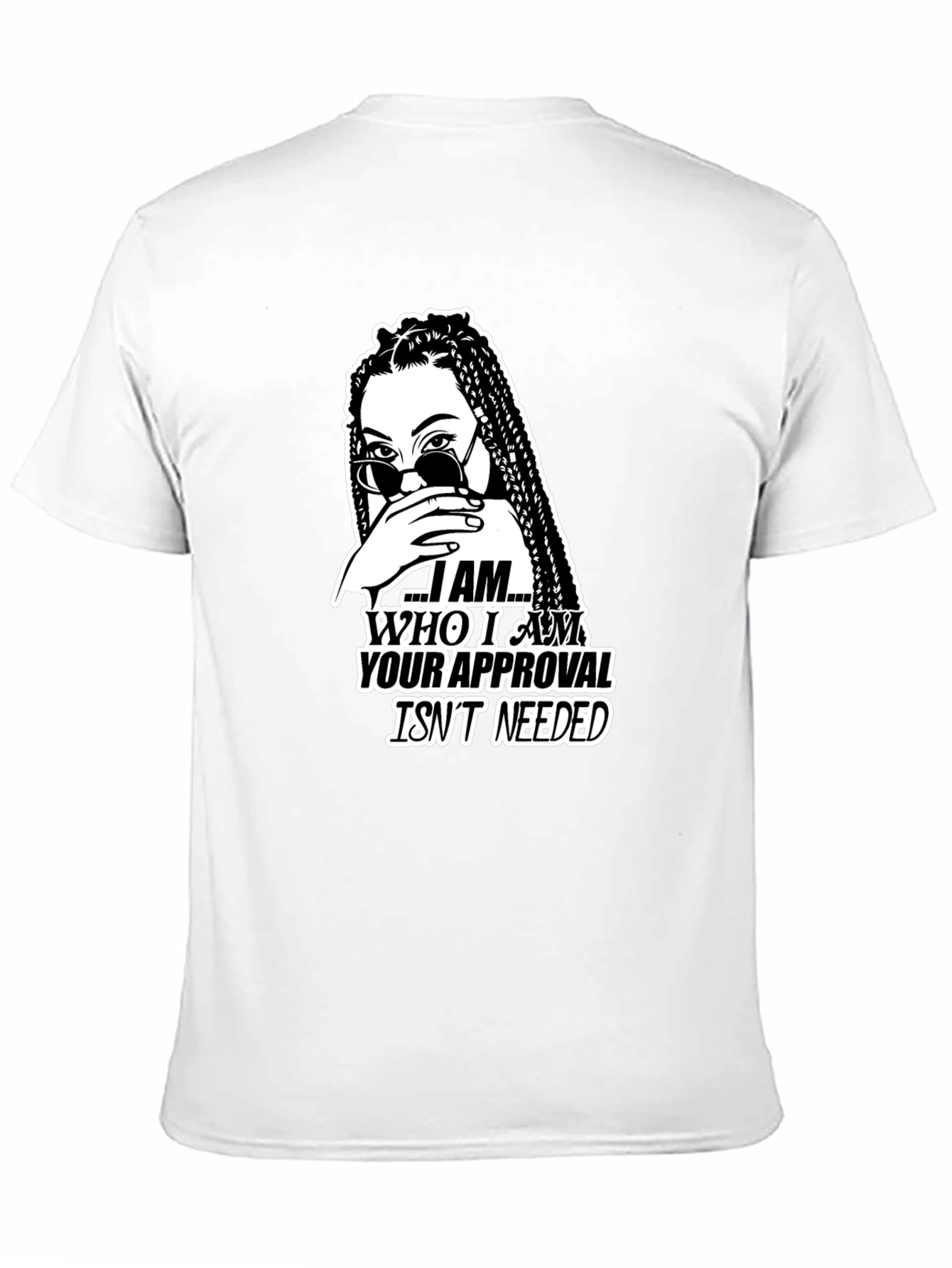 Black I Am Who I Am Graphic Tee view 11