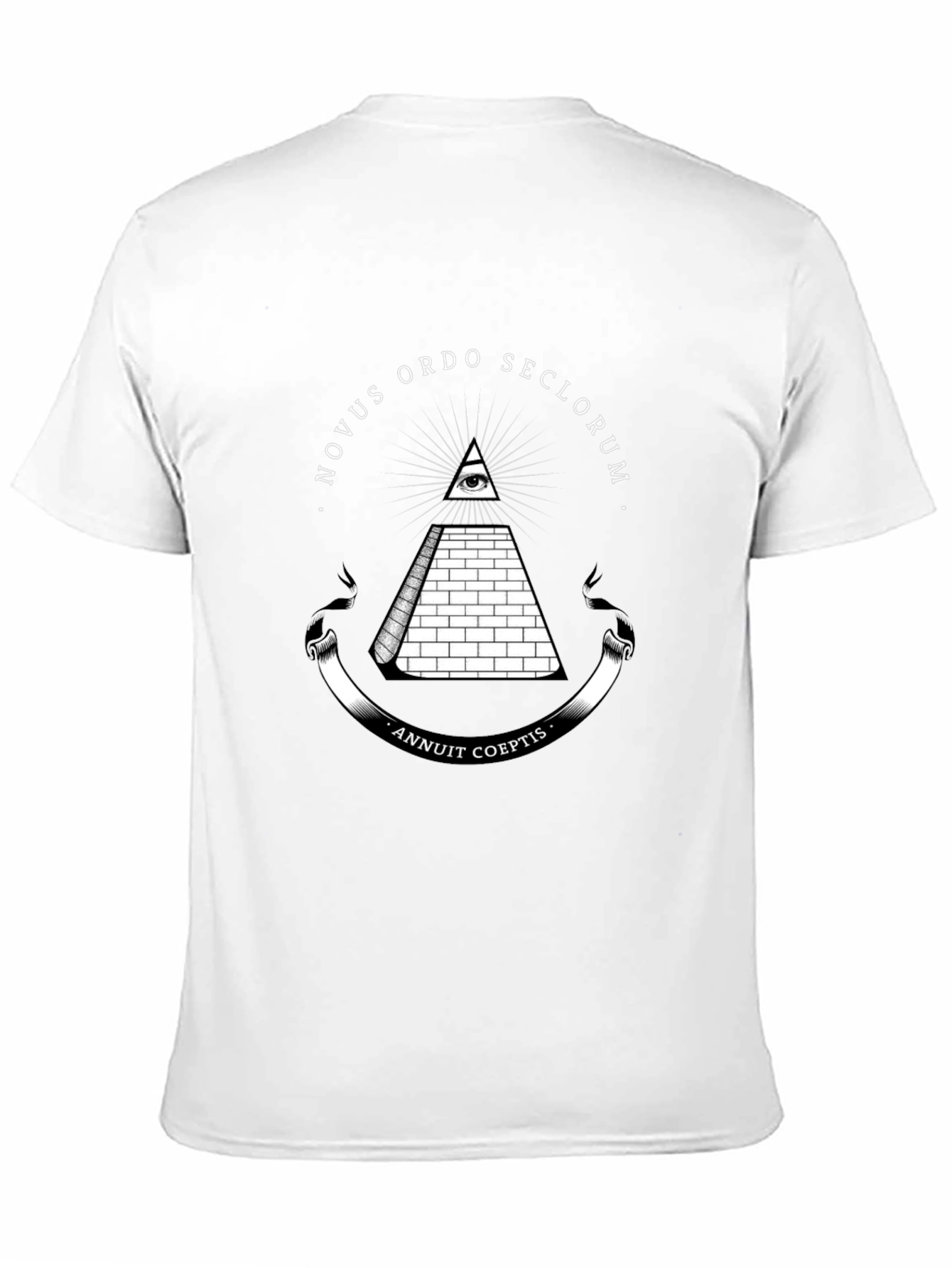 Black Novus Ordo Seclorum Graphic T-Shirt view 11