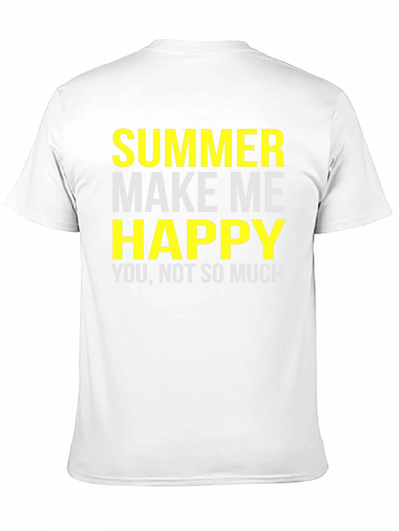 Black Funny Summer T-Shirt - Make Me Happy Graphic Tee view 11
