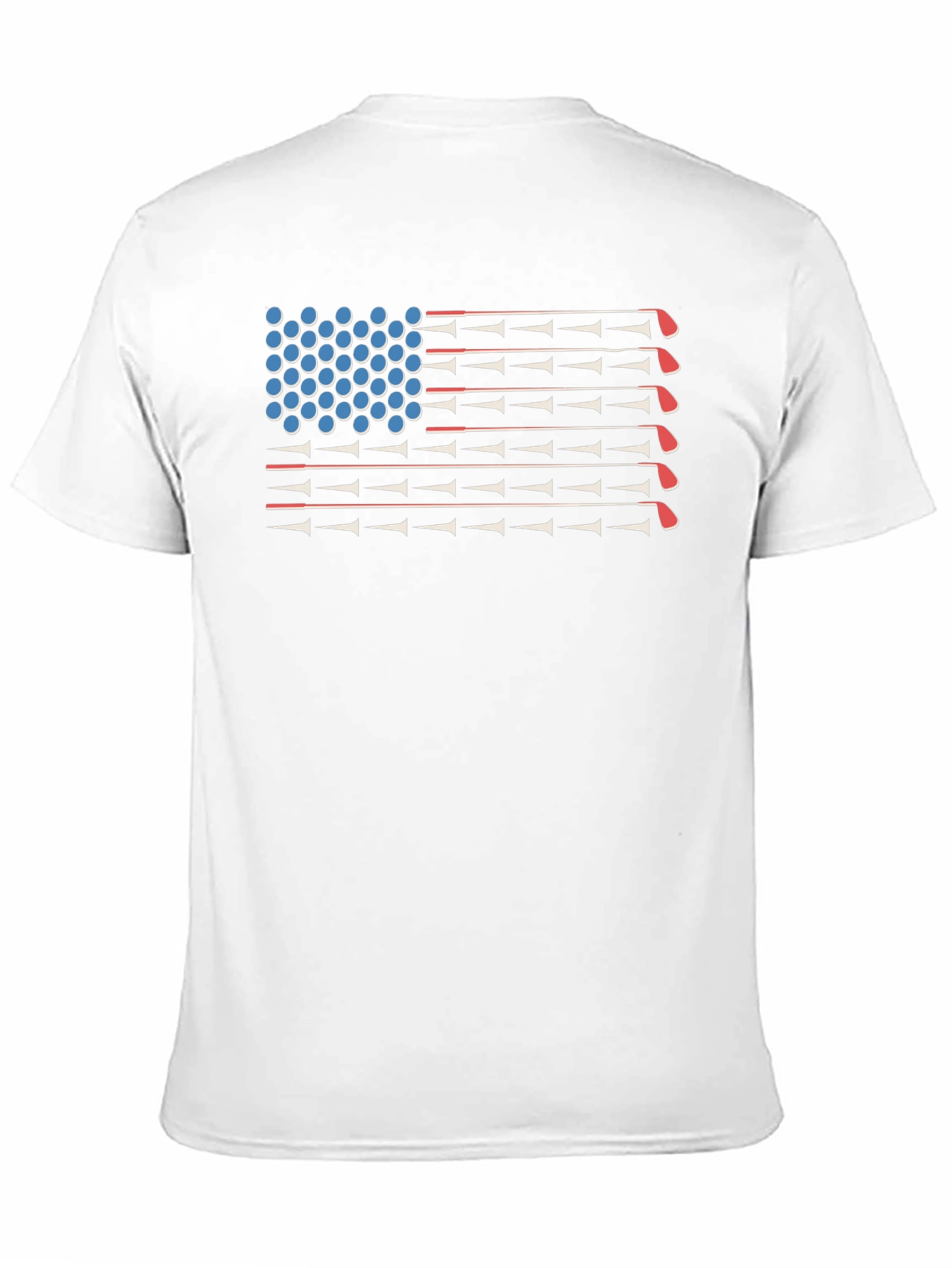 Golf American Flag T-Shirt - 11
