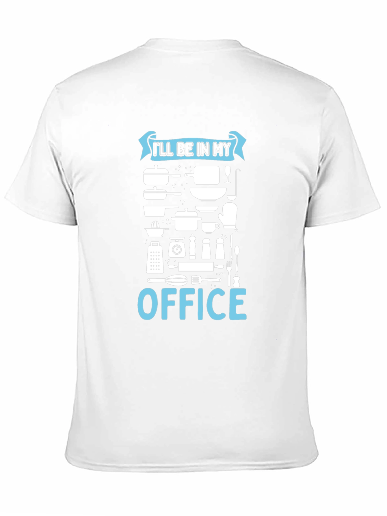Black Chef's Office T-Shirt - Culinary Humor view 11