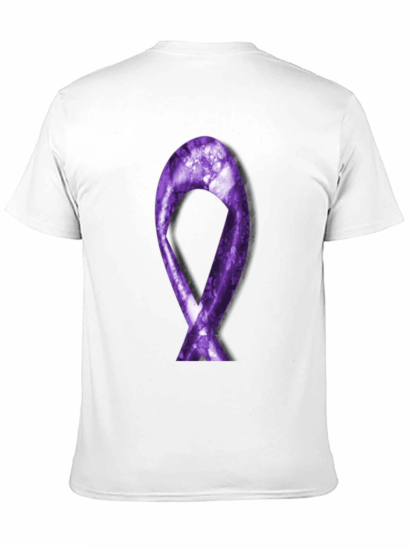 Purple Ribbon Graphic Tee - Support Cause - 11