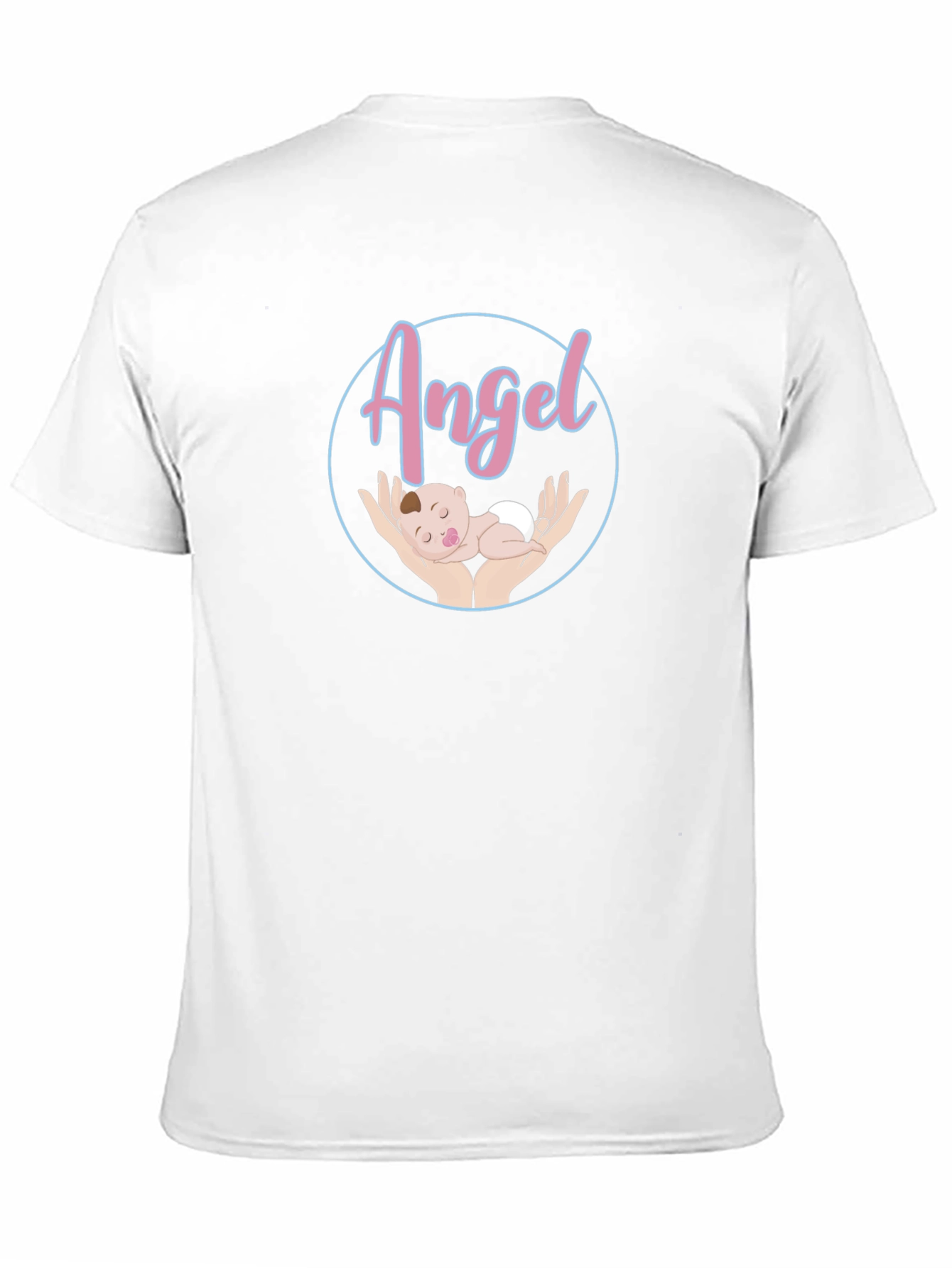 Black Angel Baby Graphic Tee - Unisex Black T-Shirt view 11