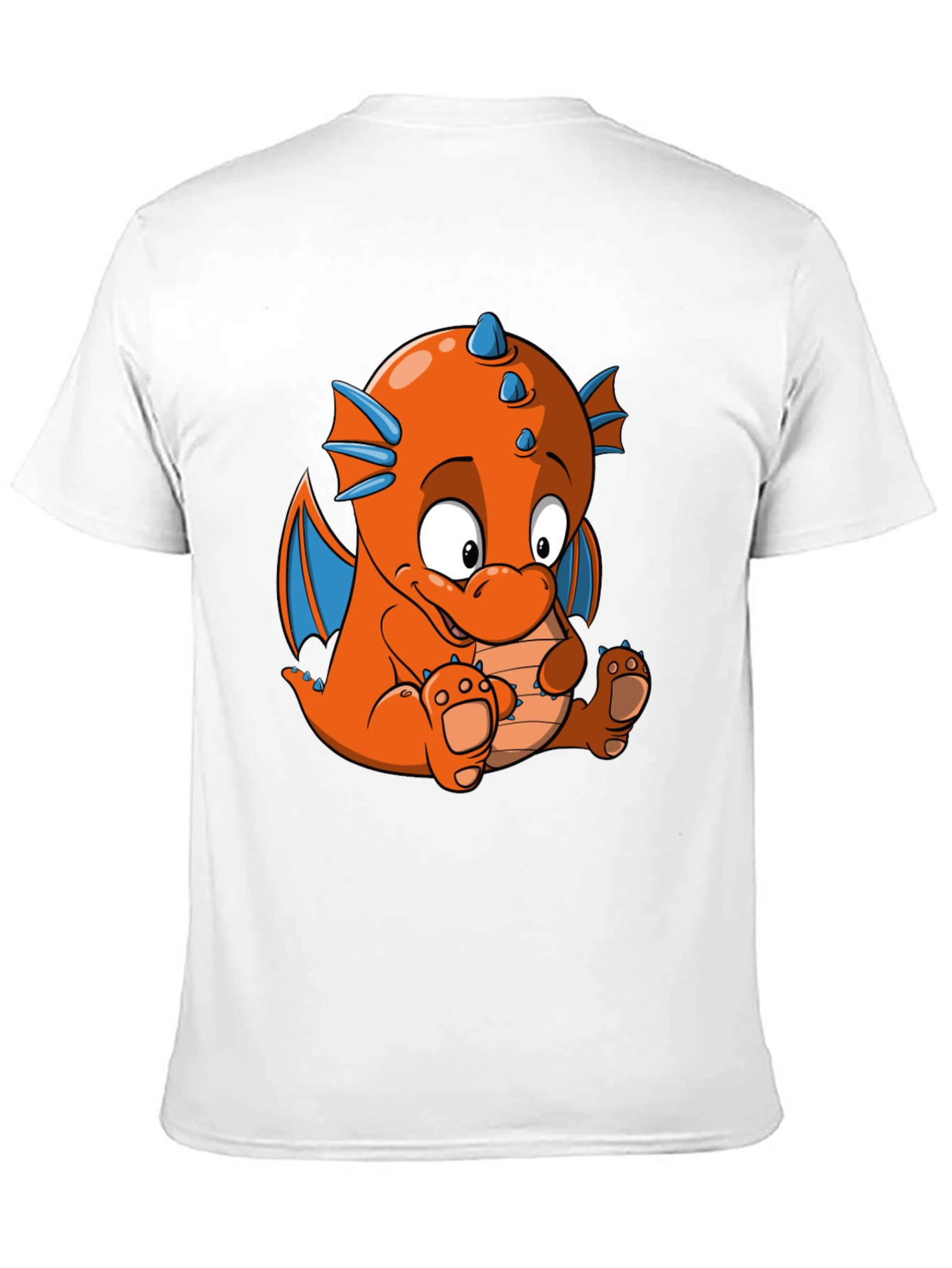 Black Cartoon Dragon Graphic Tee - Black view 11