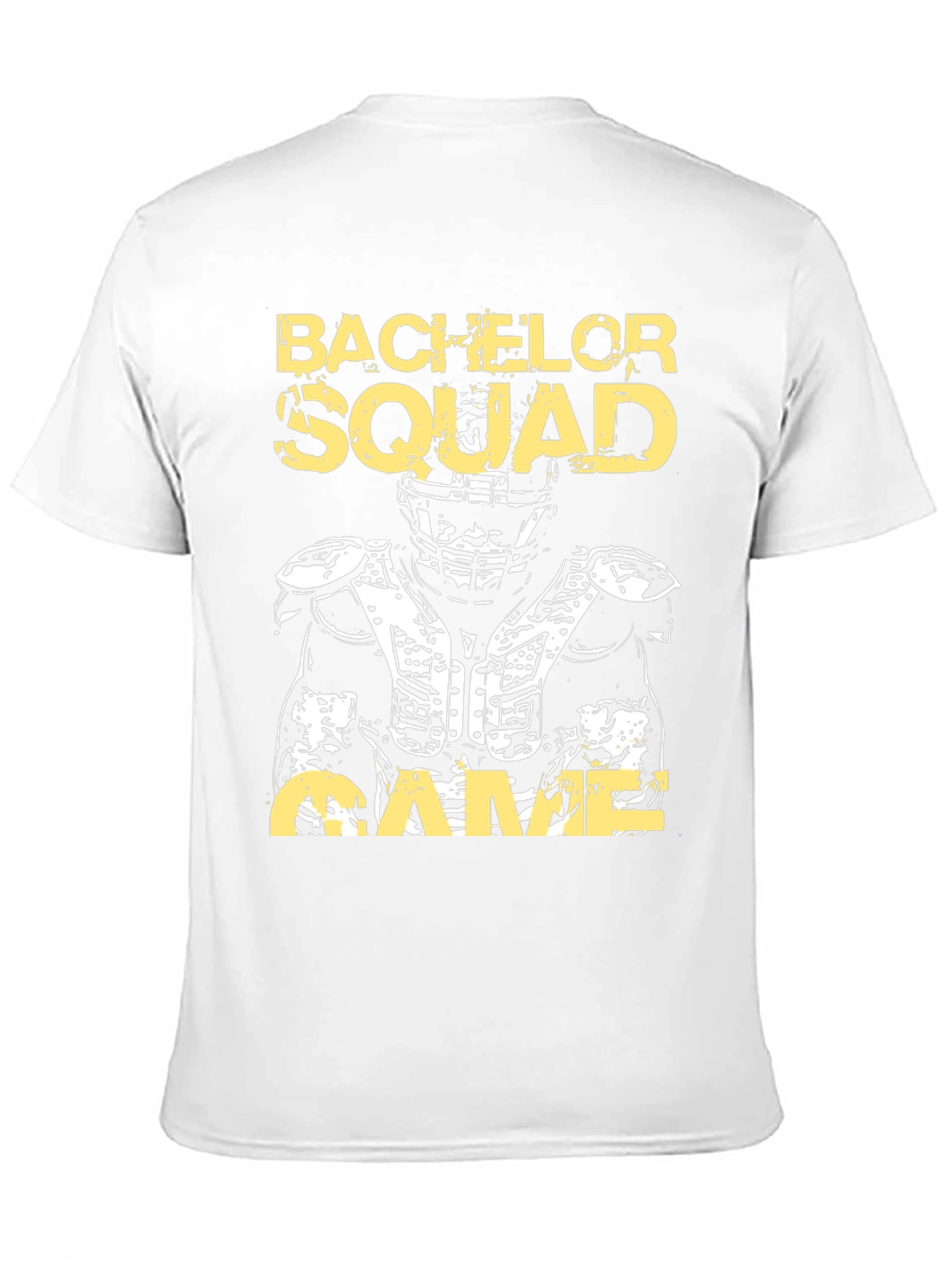 Black Bachelor Squad Football Game T-Shirt view 11