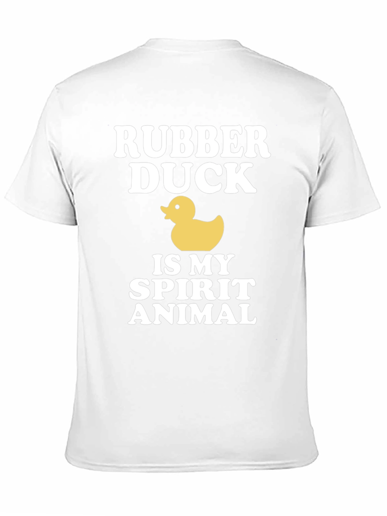 Black Rubber Duck Spirit Animal Graphic T-Shirt view 11