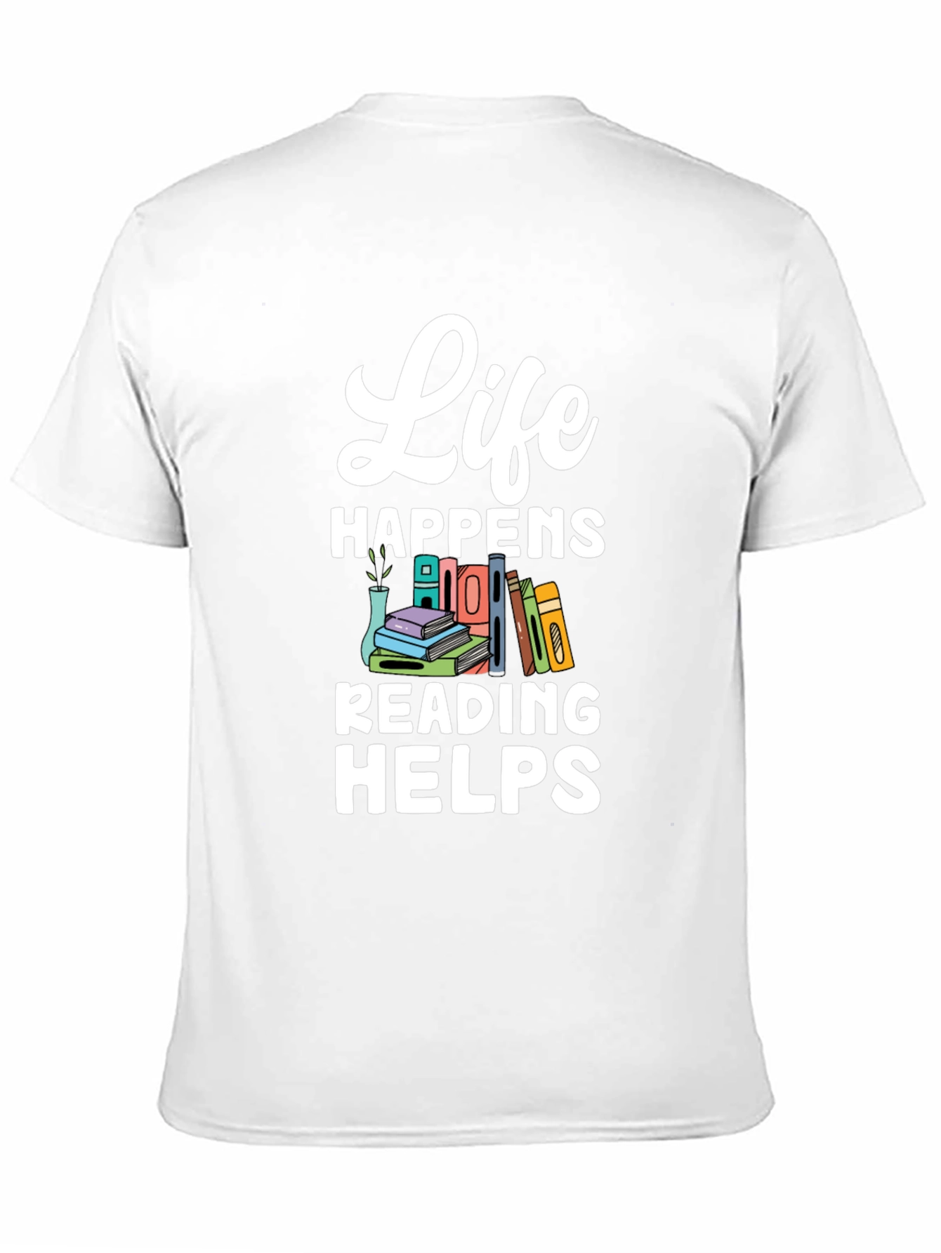 Black Life Happens Reading Helps T-Shirt view 11