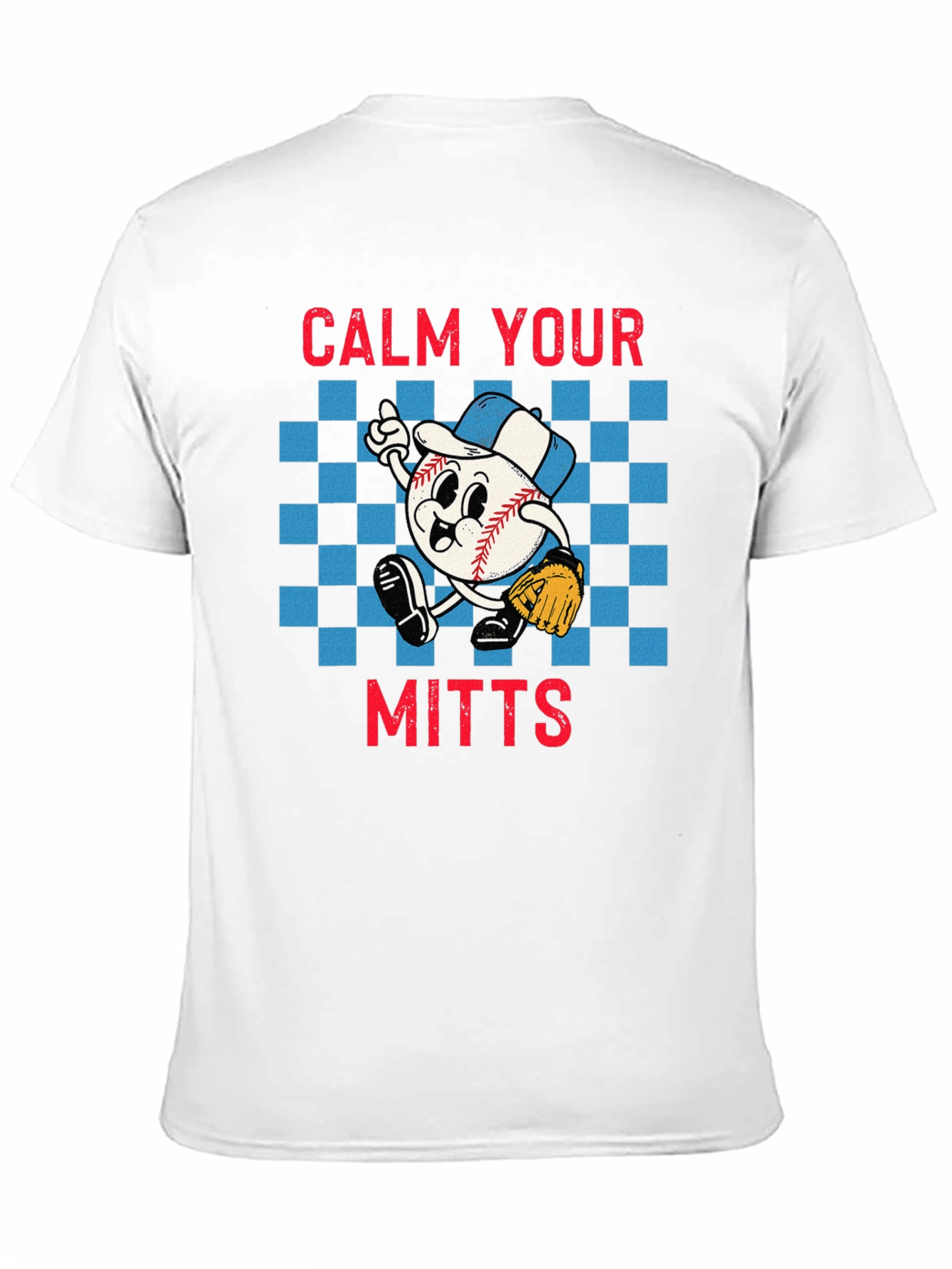 Black Calm Your Mitts Baseball Graphic T-Shirt view 11