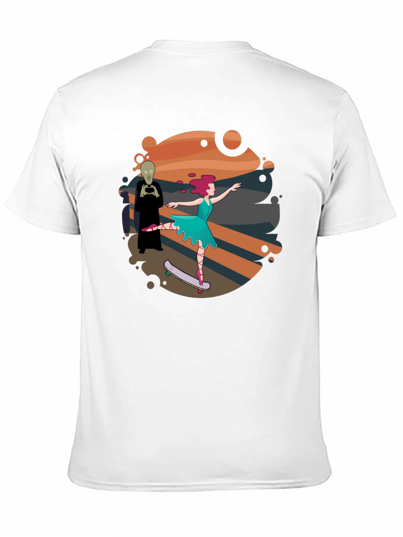 Black Ballet Skater Tee - Unique Graphic Design view 11