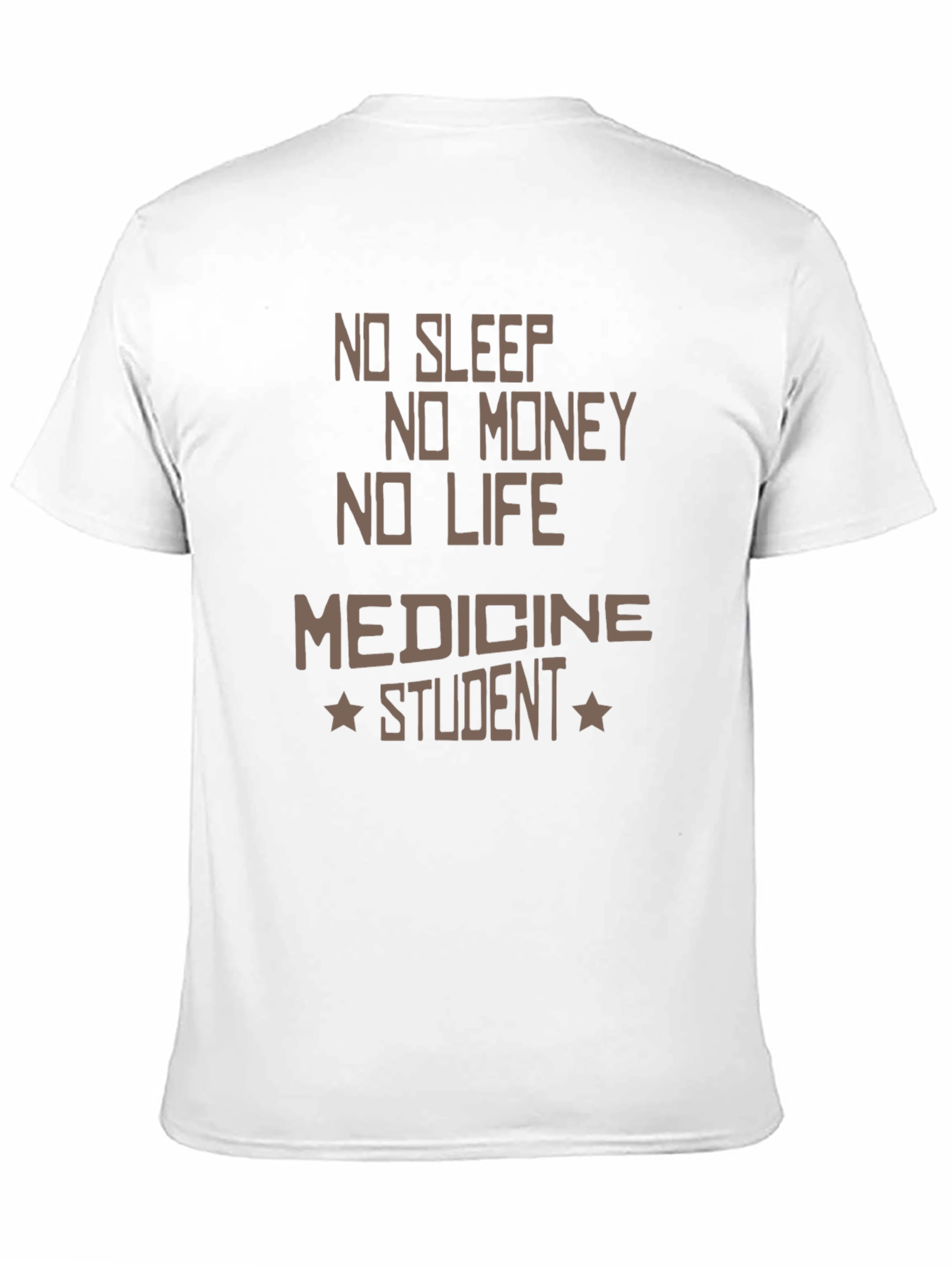 Black No Sleep Medicine Student Graphic Tee view 11