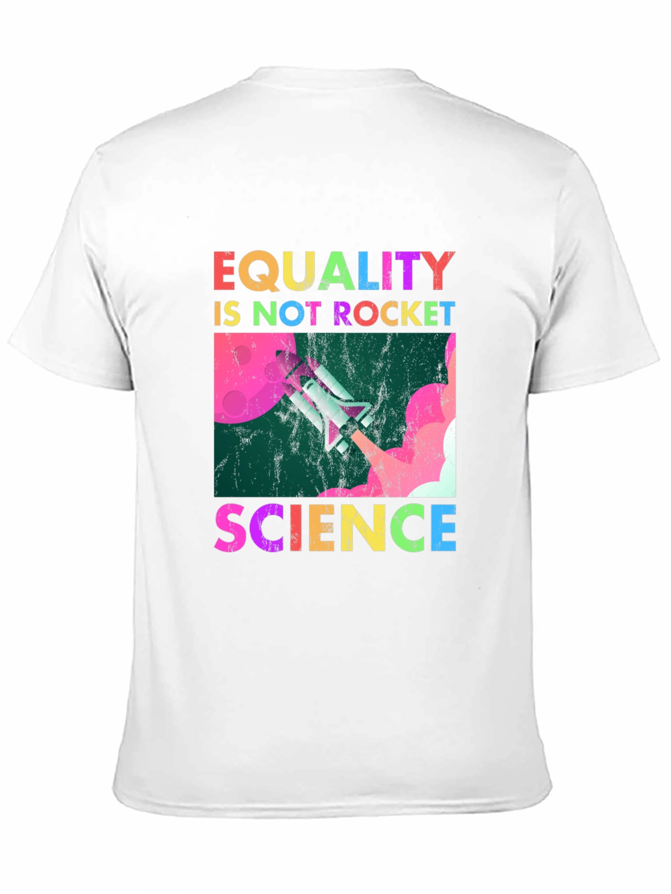 Black Equality is Not Rocket Science T-Shirt view 11