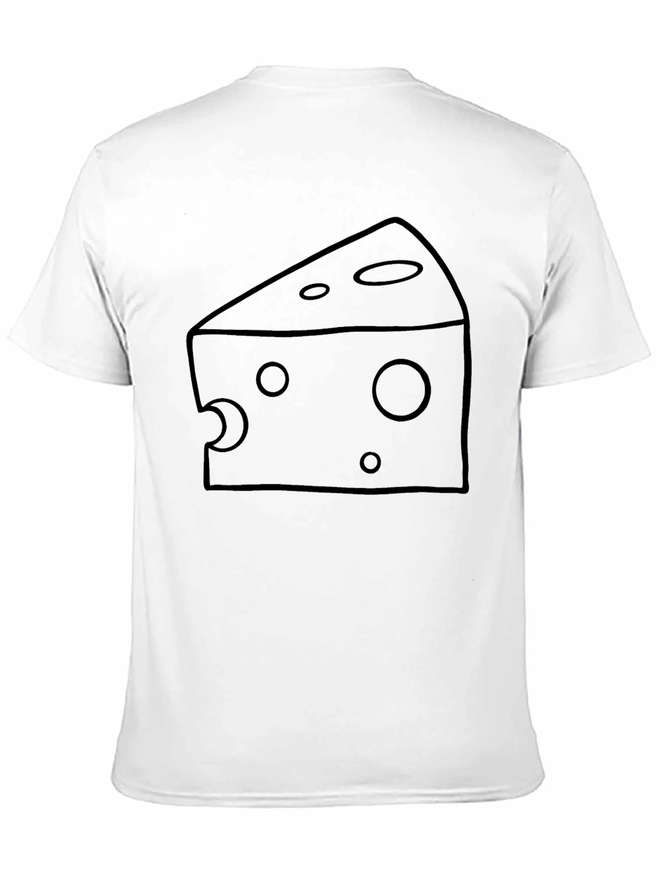 Black Cheese Graphic Tee - Black Cotton Blend T-Shirt view 11