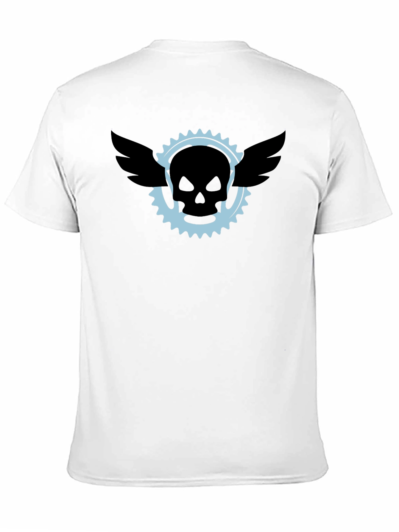 Black Skull & Wings Graphic Tee - Mens Black T-Shirt view 11