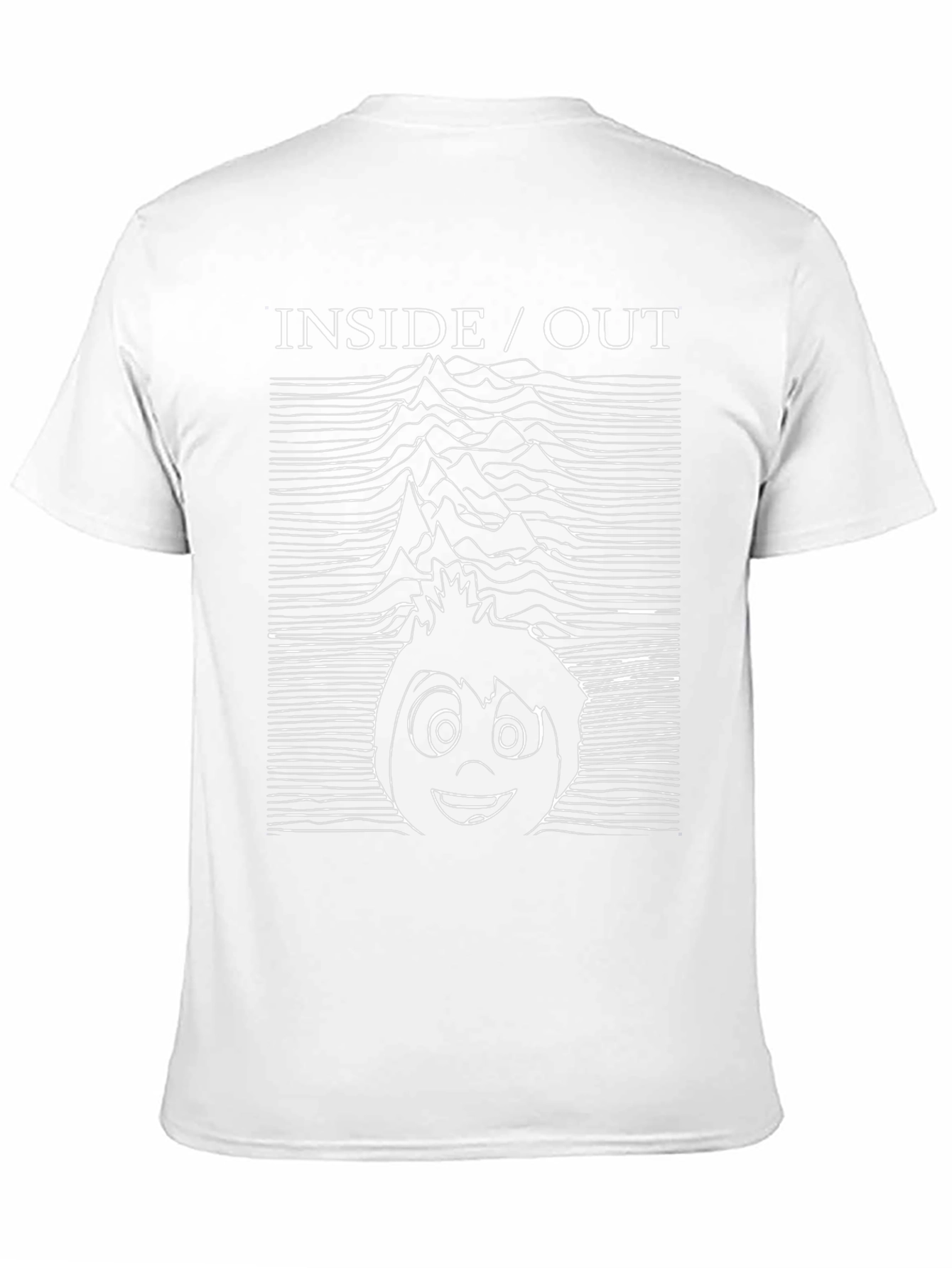 Black Inside Out Joy Division Style T-Shirt view 11