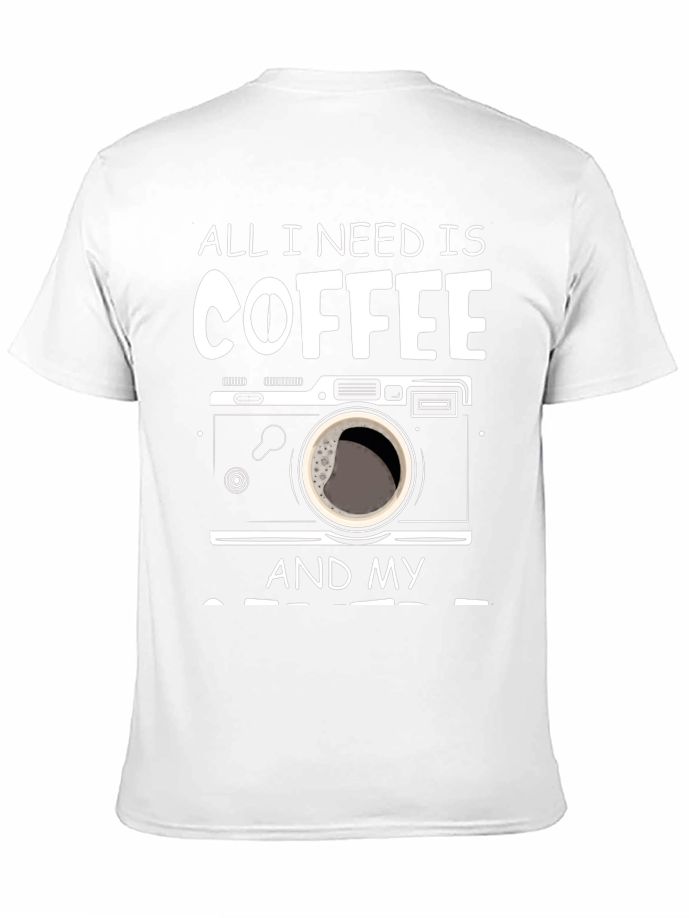 Black Coffee and Camera T-Shirt - Photographer's Essential view 11