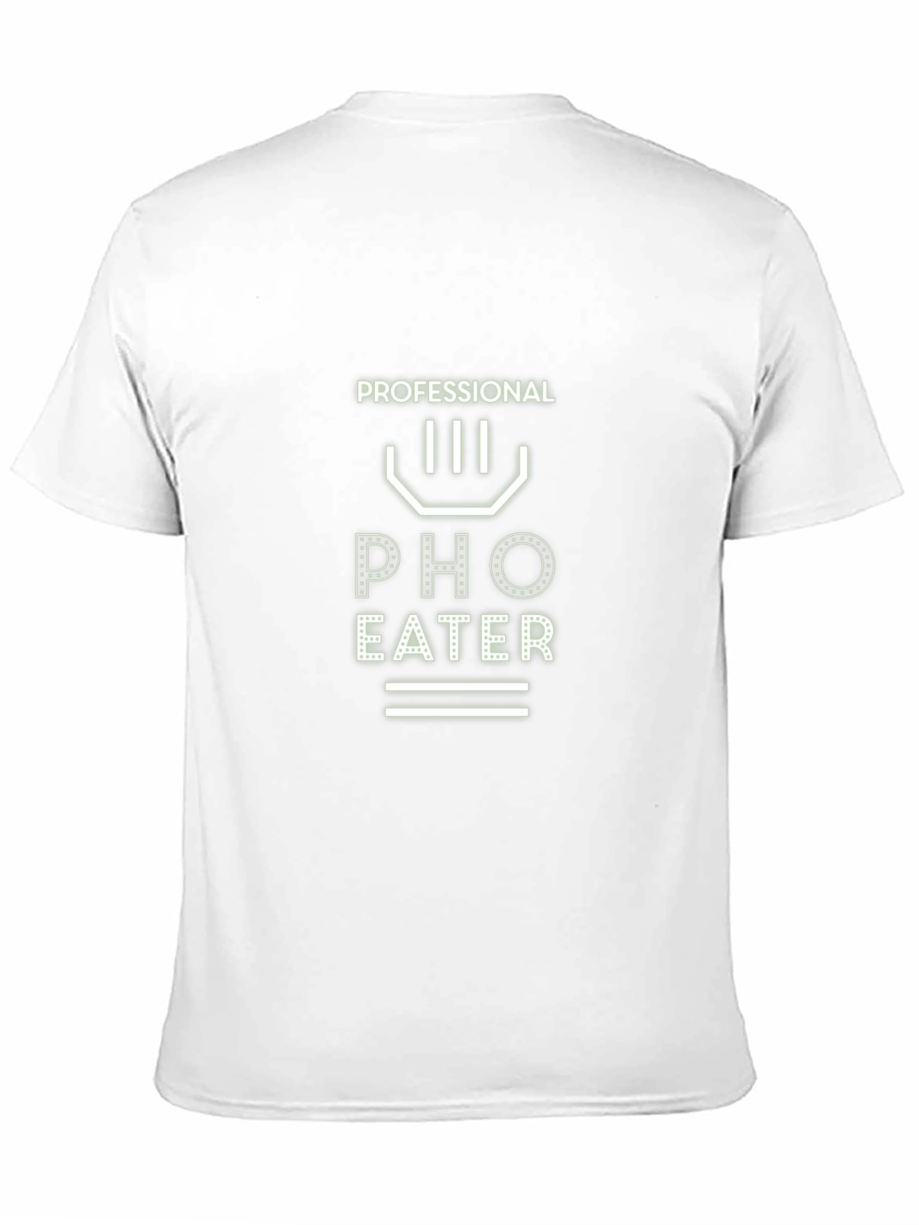 Black Professional Pho Eater Black Graphic T-Shirt view 11
