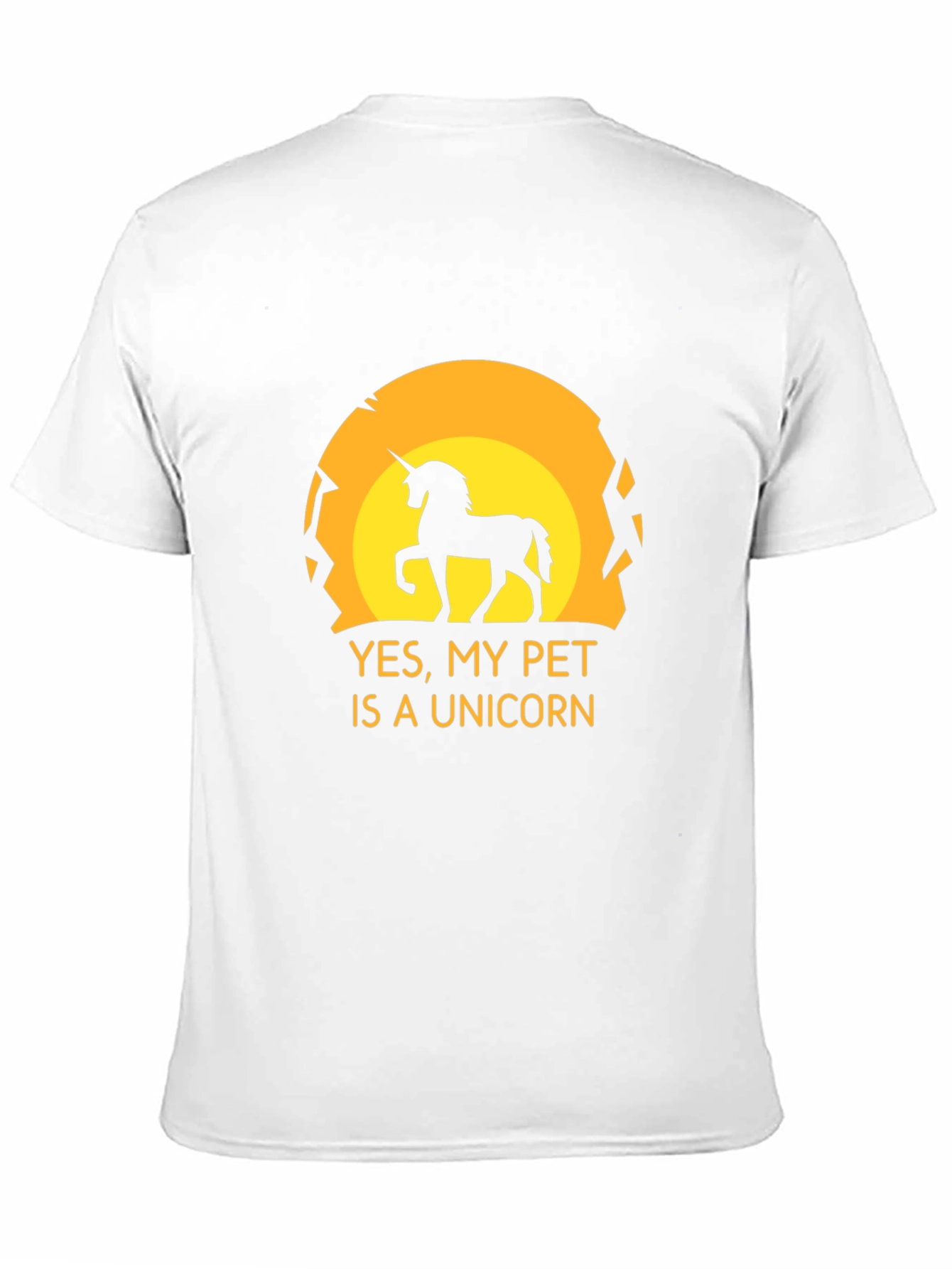 Black Unicorn Pet Graphic Tee - Black Novelty T-Shirt view 11