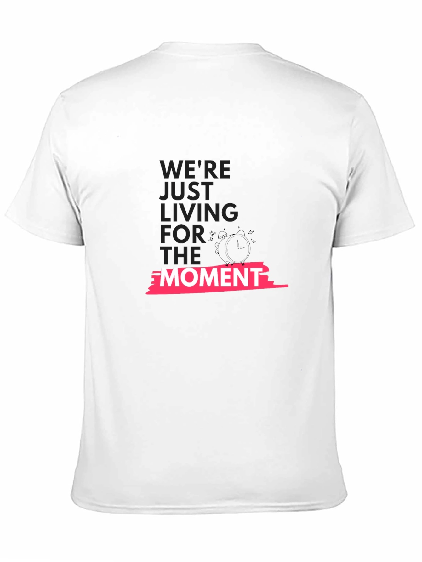 Black Live in the Moment Graphic Tee - Black Cotton Blend view 11
