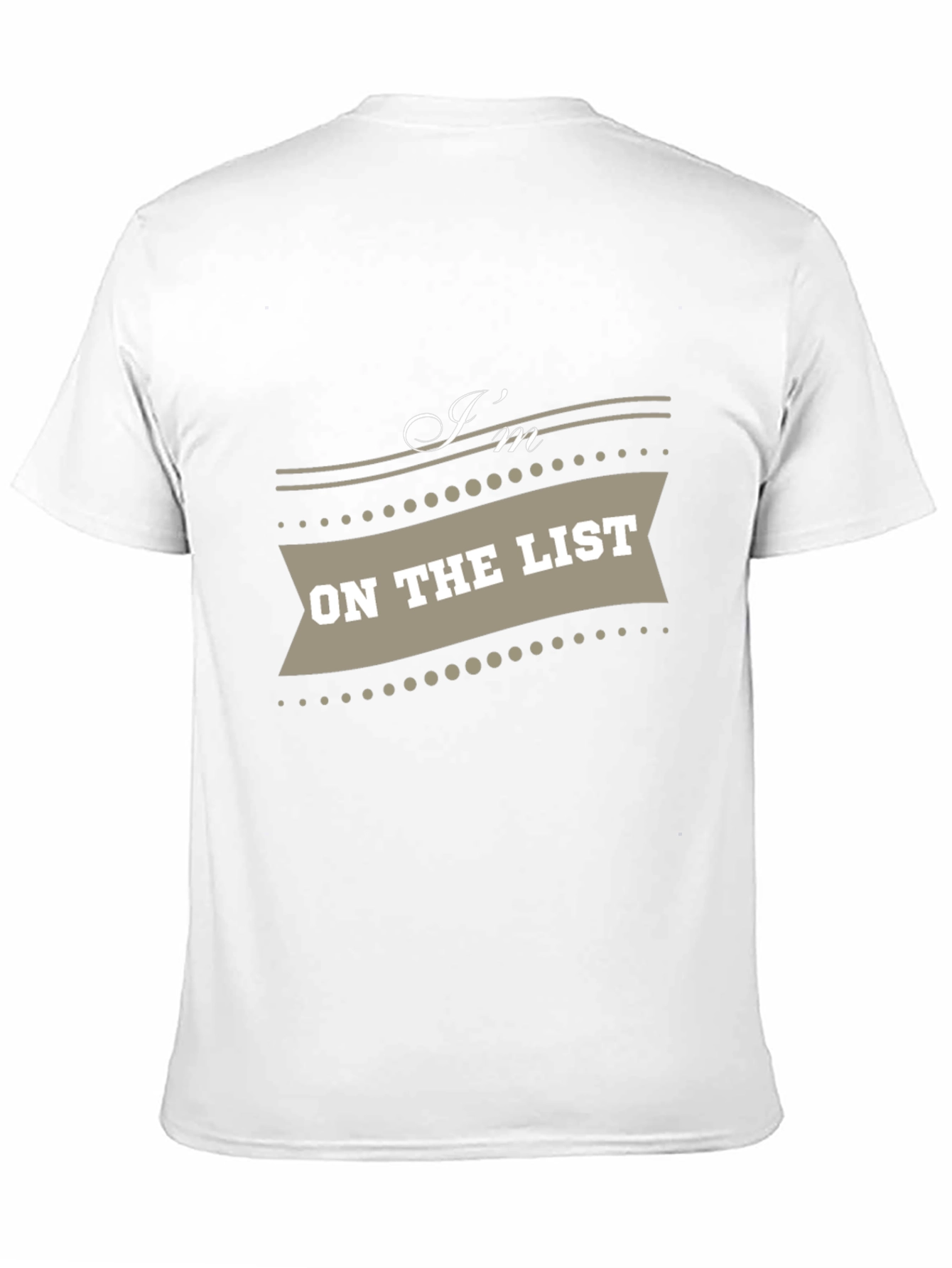 Black I'm on the List Graphic Tee - Trendy Casual Wear view 11