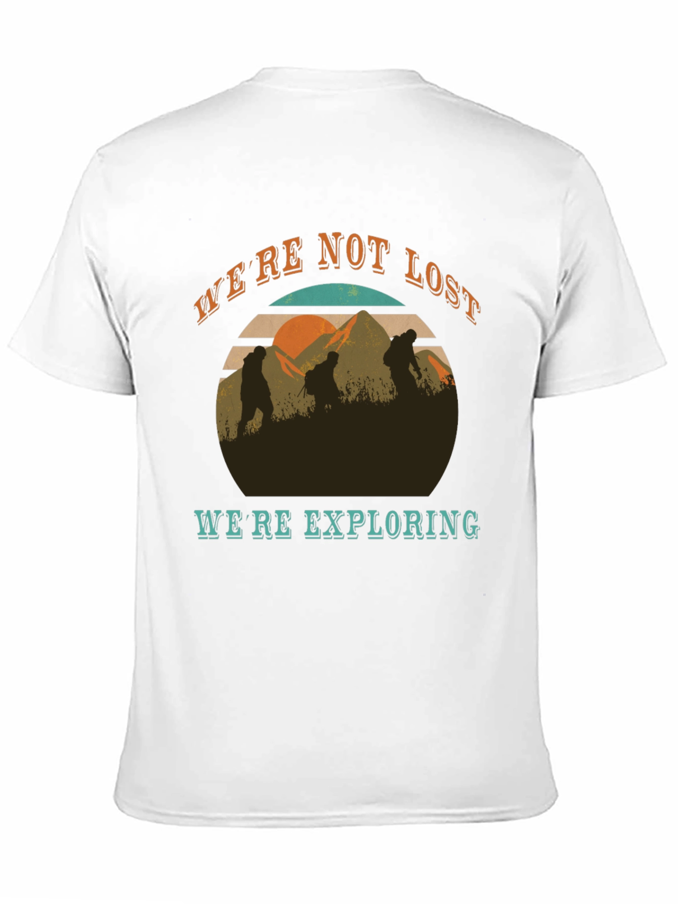 Black We're Not Lost T-Shirt view 11