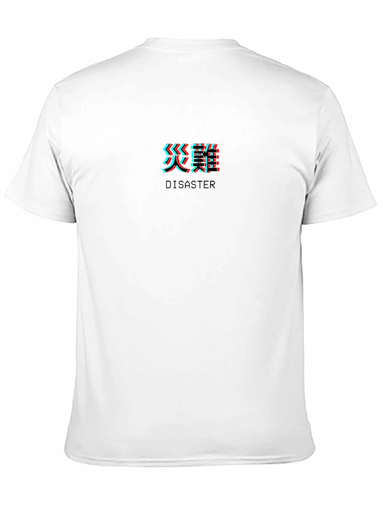 Black Glitch Disaster Graphic T-Shirt view 11