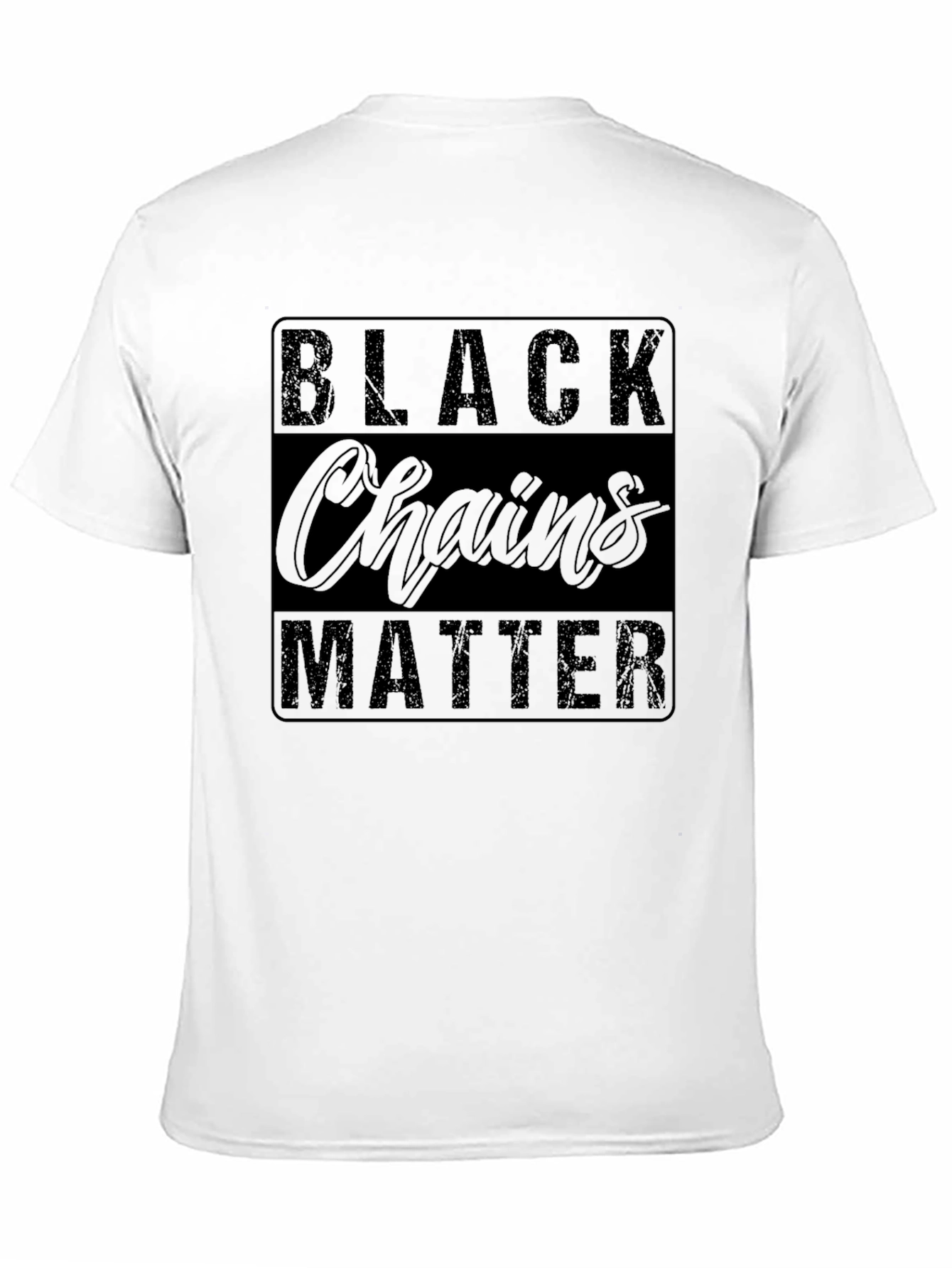 Black Black Chains Matter Graphic T-Shirt view 11