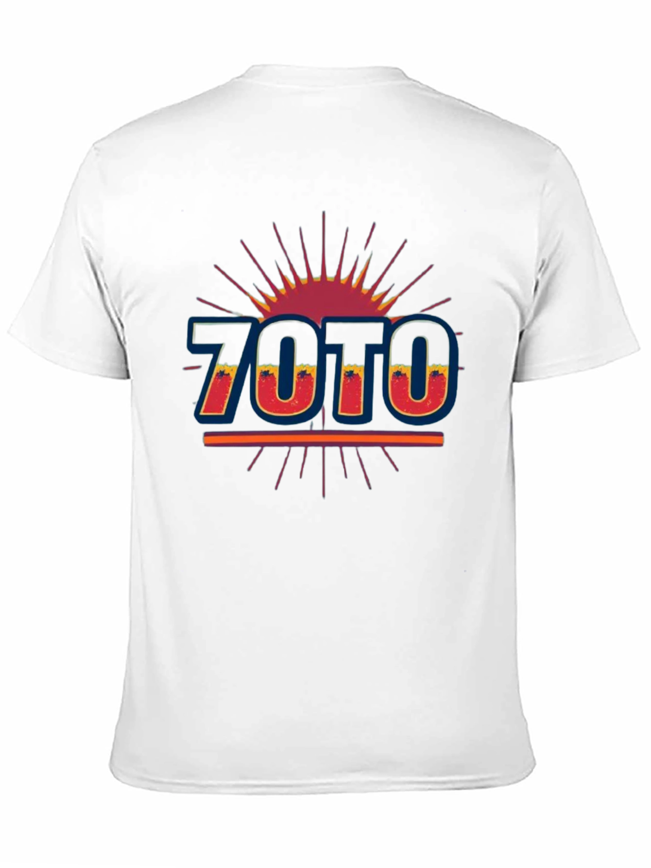 Black Retro 7070 Graphic Tee - Vintage Style T-Shirt view 11